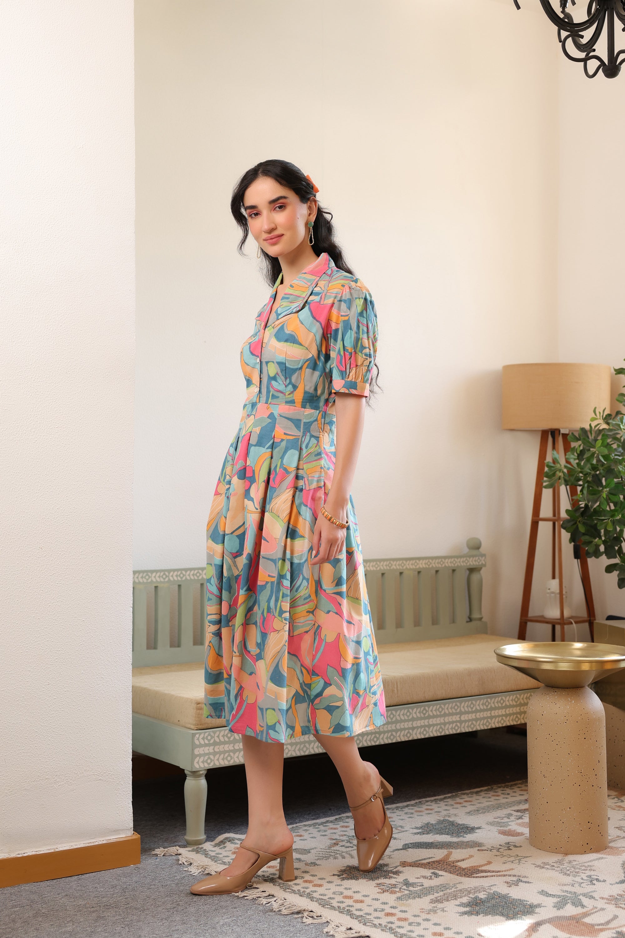 Meadow Bloom Vintage Cotton Dress