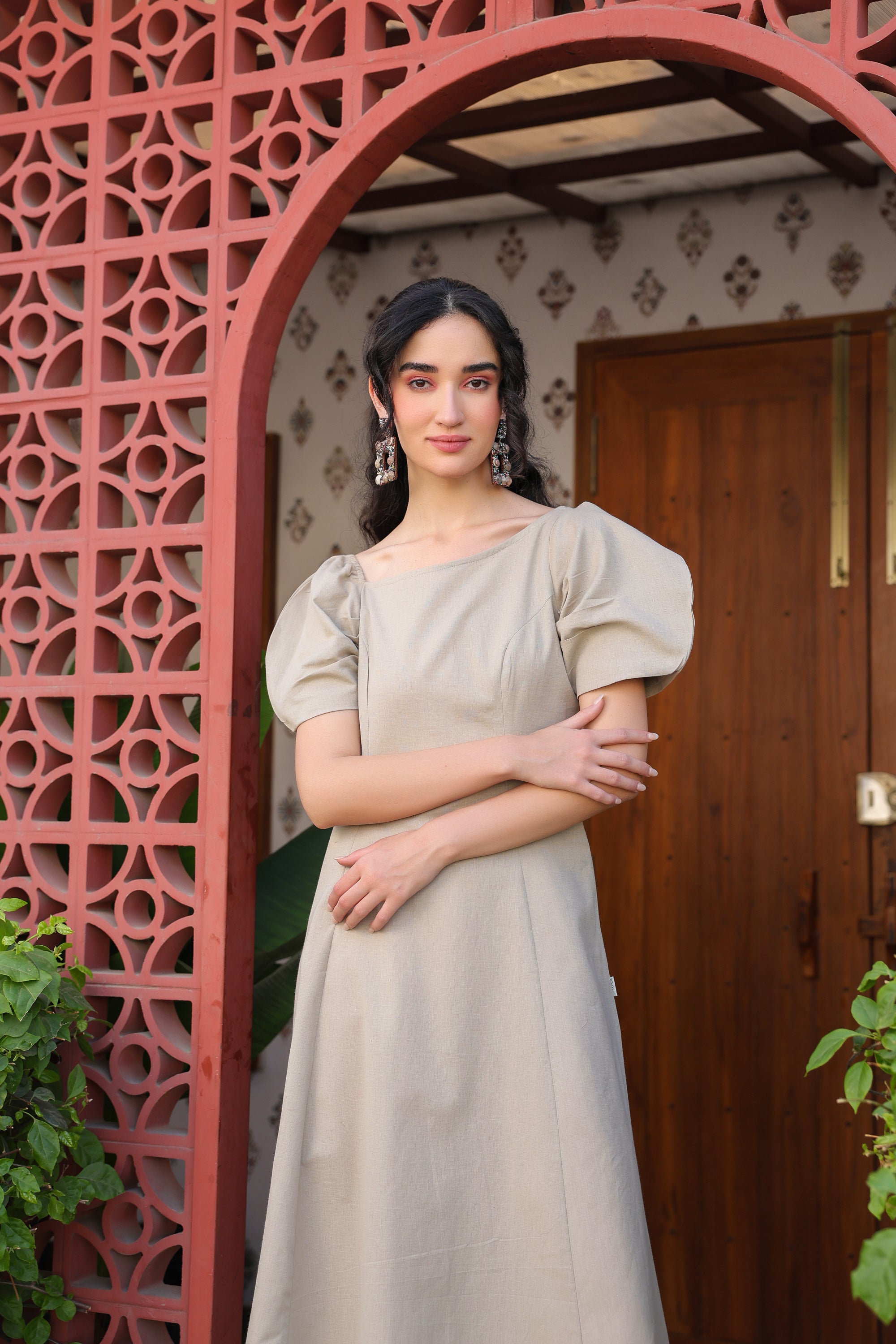 Soft Mocha Cotton Flex Dress