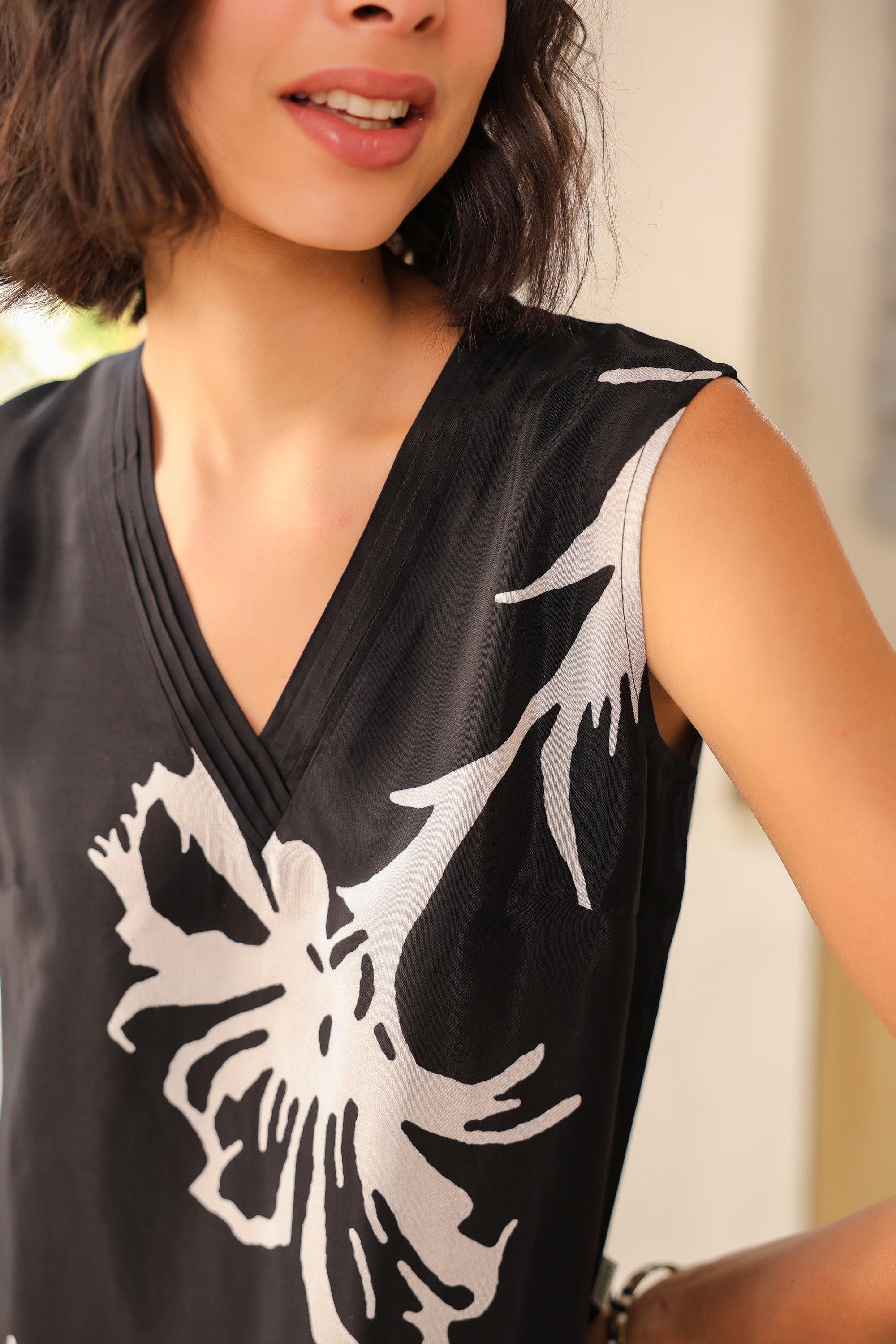 Black Iris Russian Silk Co-ord Set