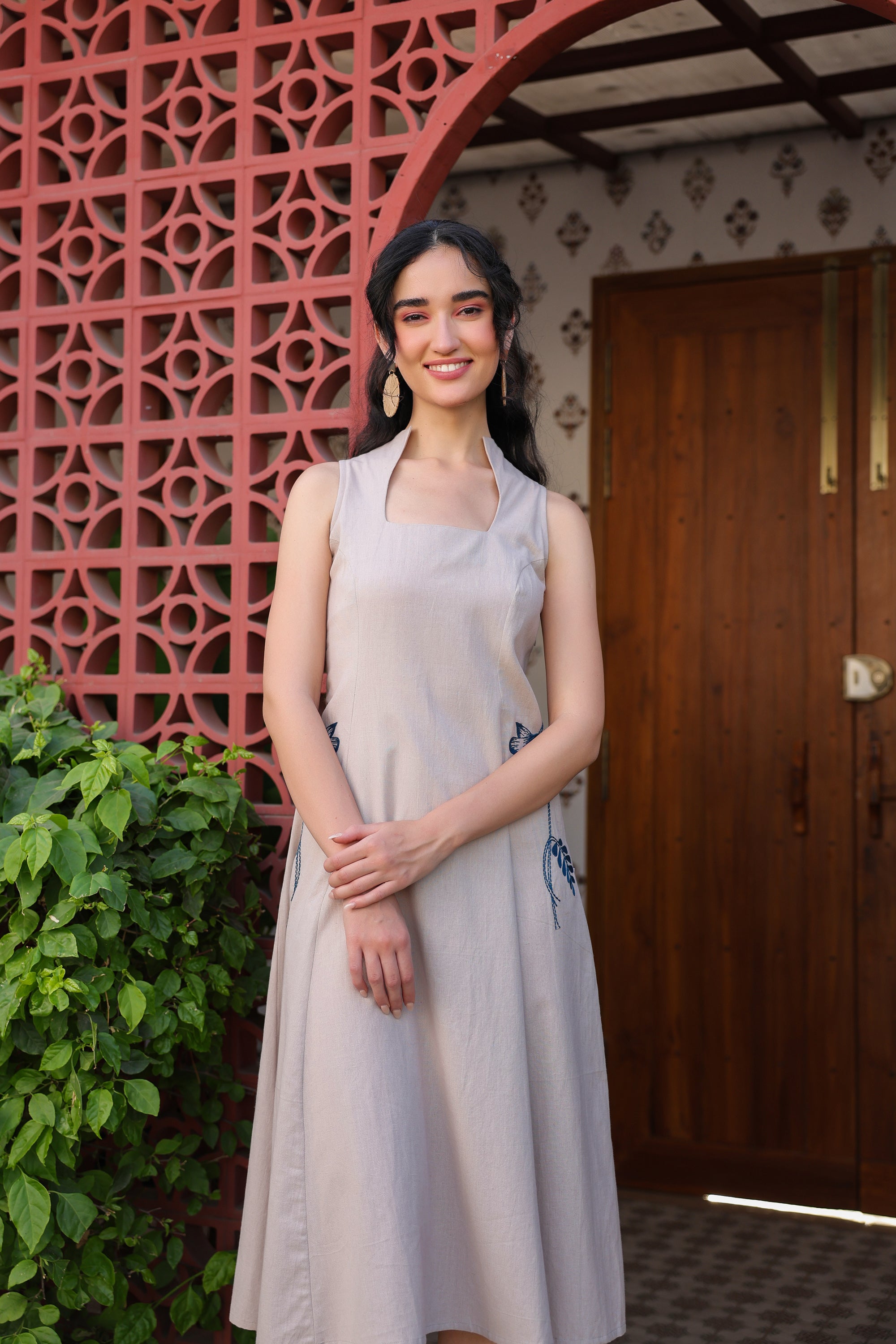 Cloudy Charm Cotton Flex Dress