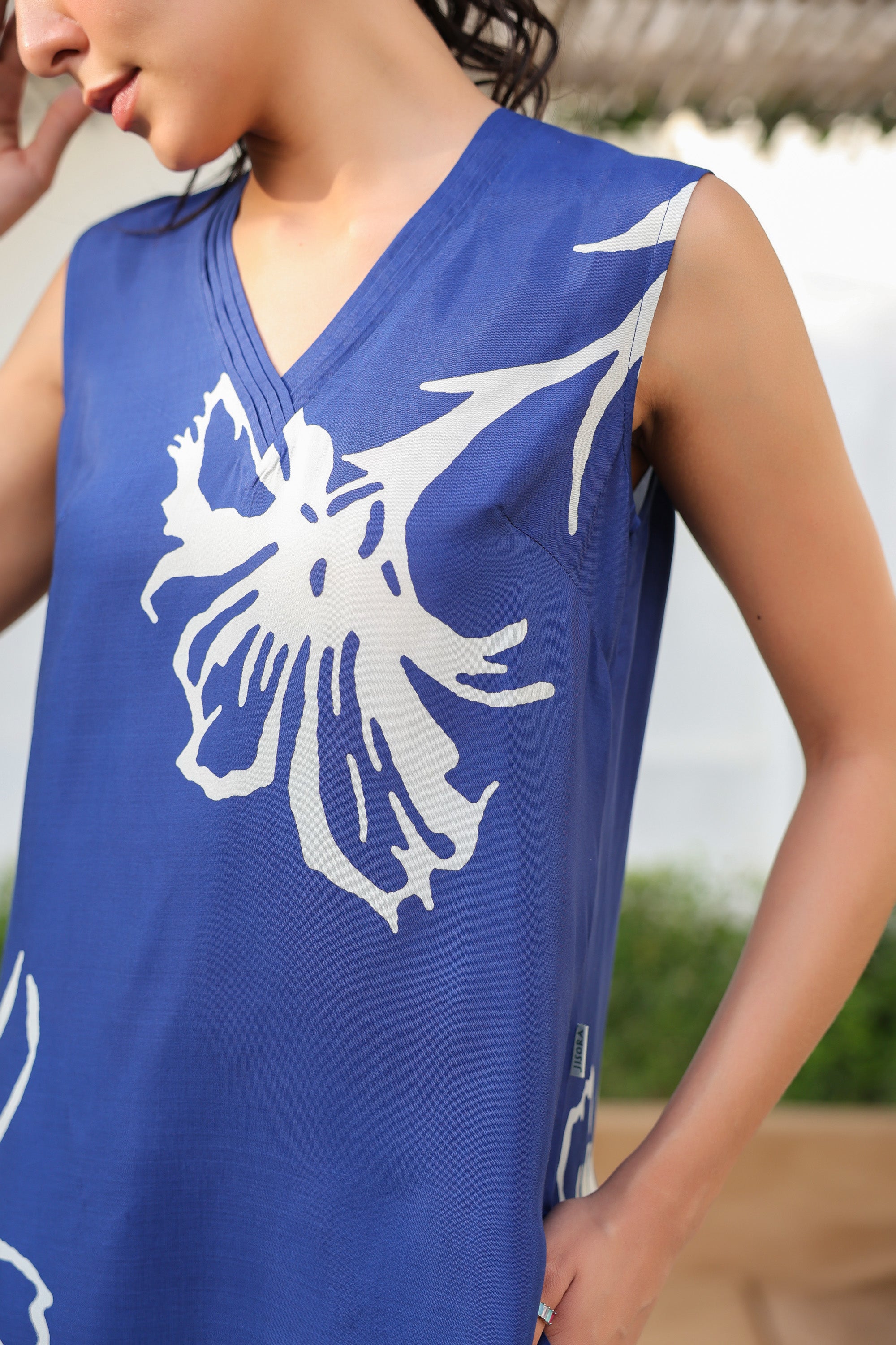 Blue Iris Russian Silk Co-ord Set