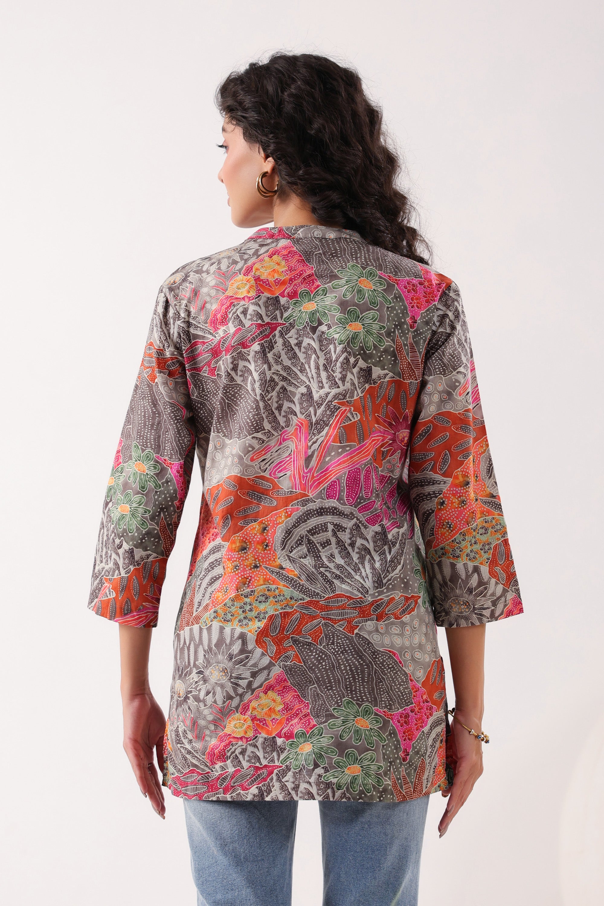 Heritage Hues Printed Multi Cotton Top