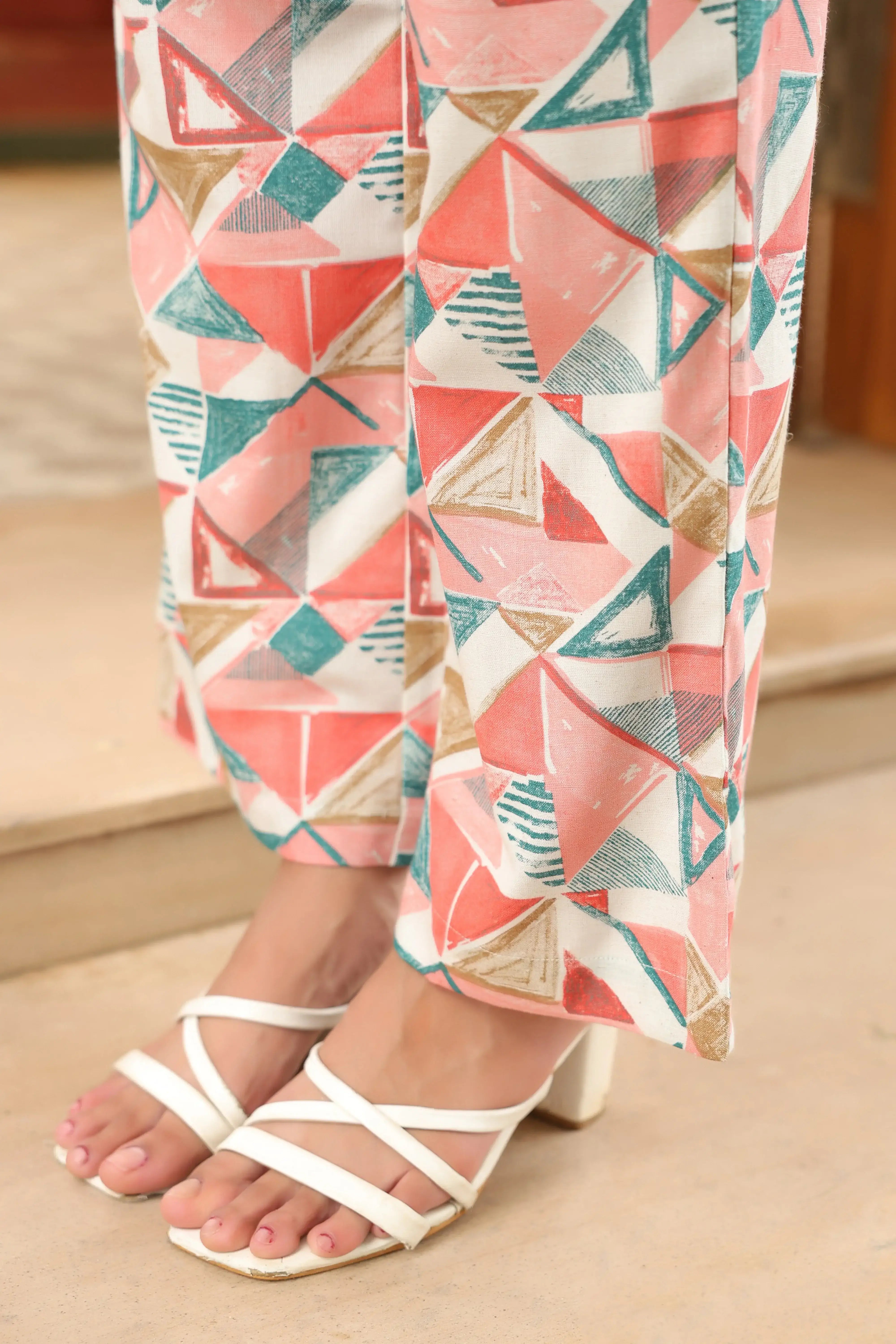 Pastel Mirage Geometric Print Co-ord Set