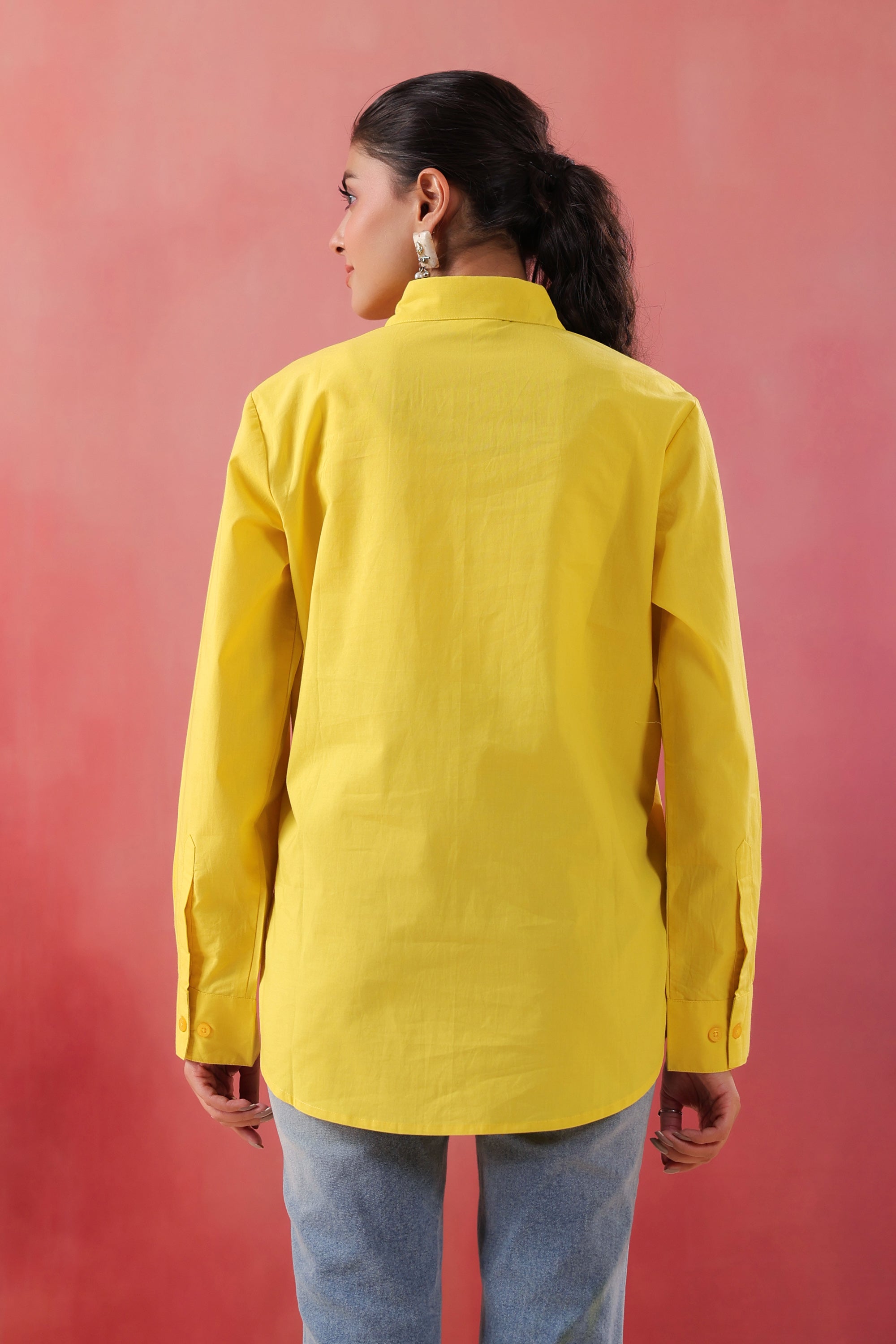 Radiant Rise Everyday Yellow Poplin Shirt