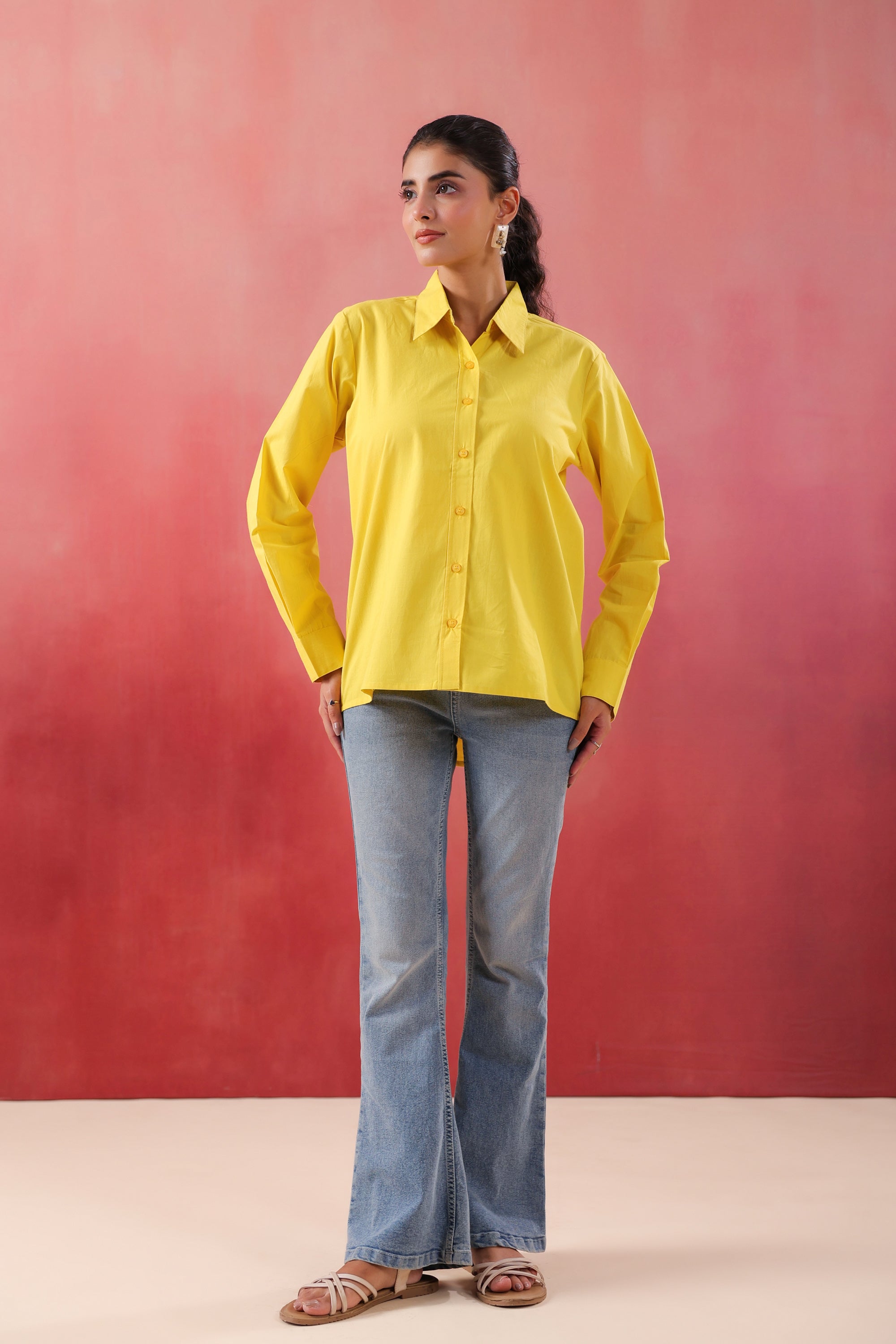 Radiant Rise Everyday Yellow Poplin Shirt