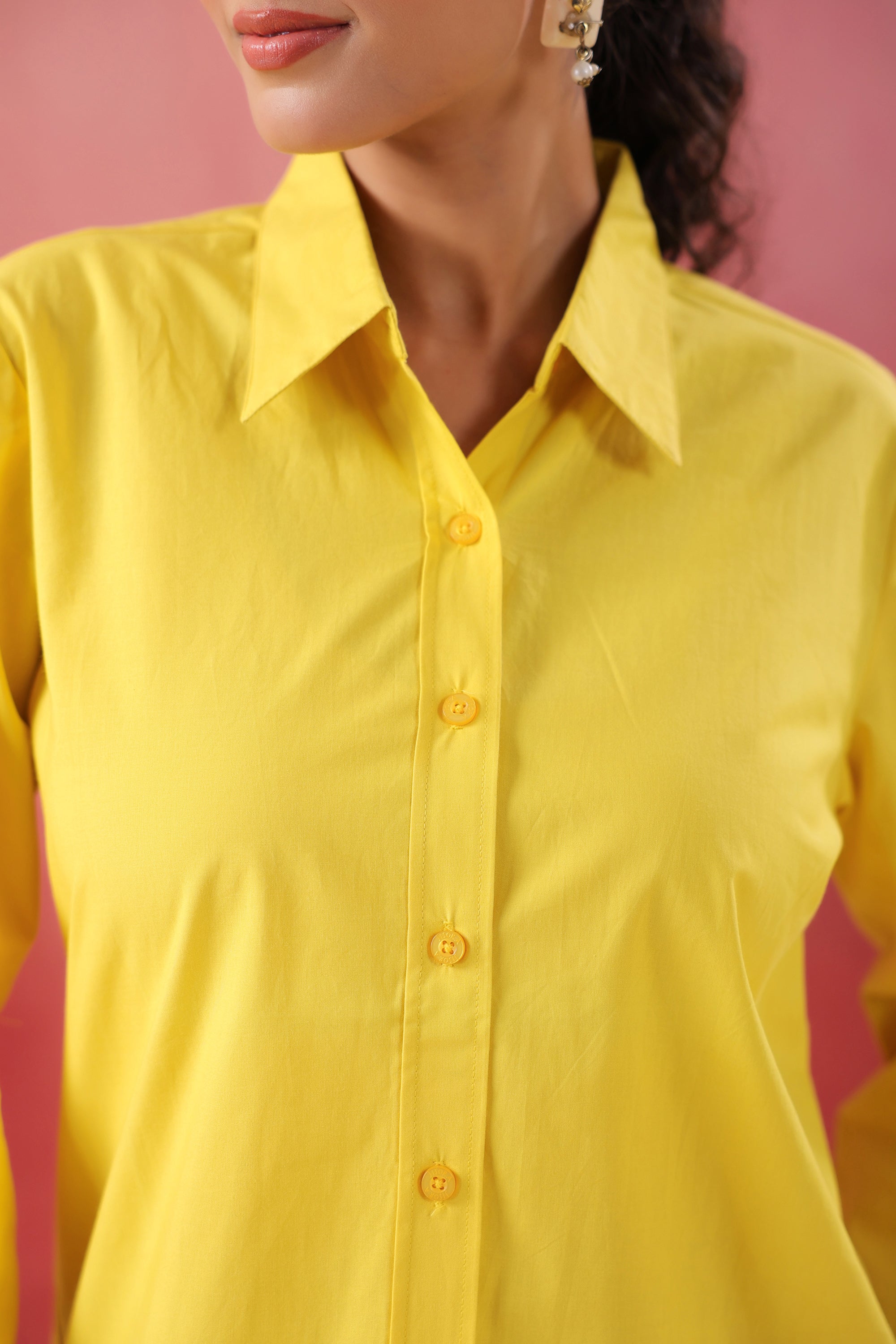 Radiant Rise Everyday Yellow Poplin Shirt