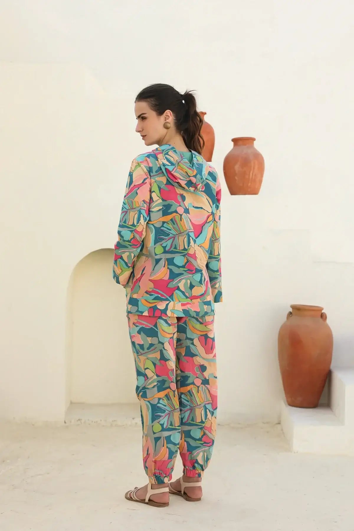 Blush Canvas Cotton Hoodie Set