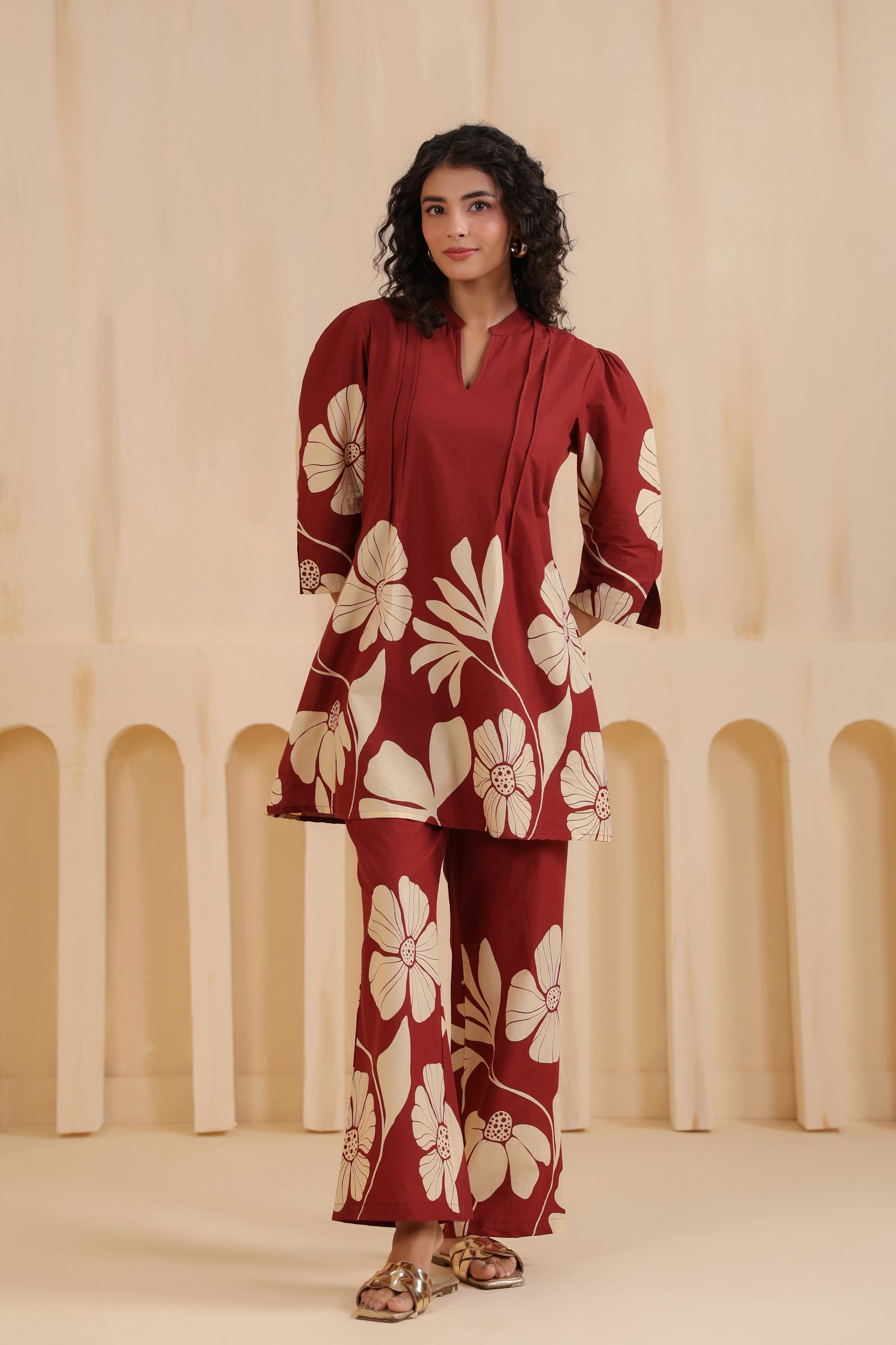 Bloom Floral Printed Cotton Co-ord Set