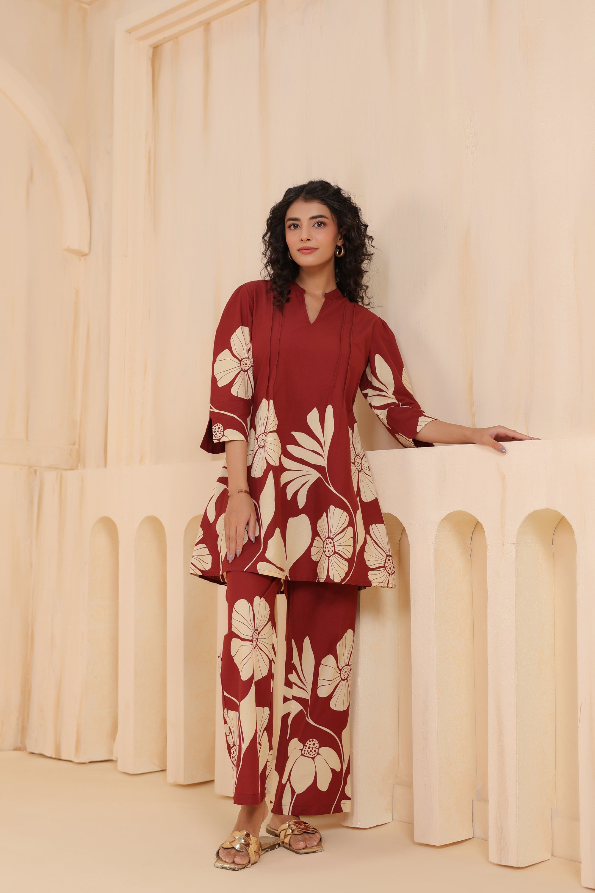 Bloom Floral Printed Cotton Co-ord Set