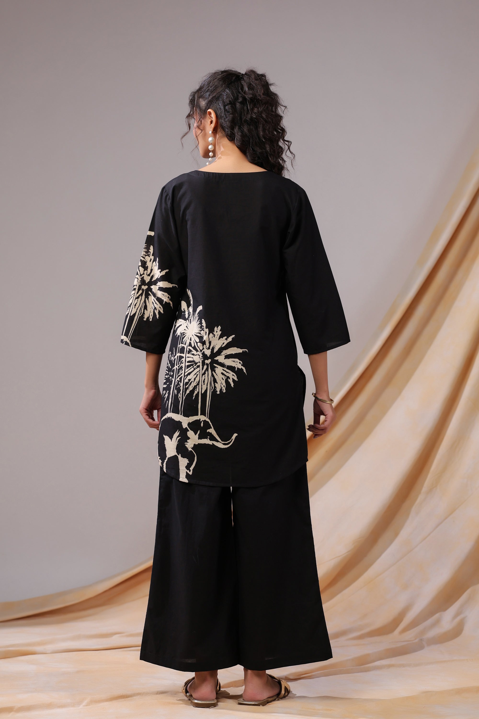 Midnight Safari Cotton Co-ord Set