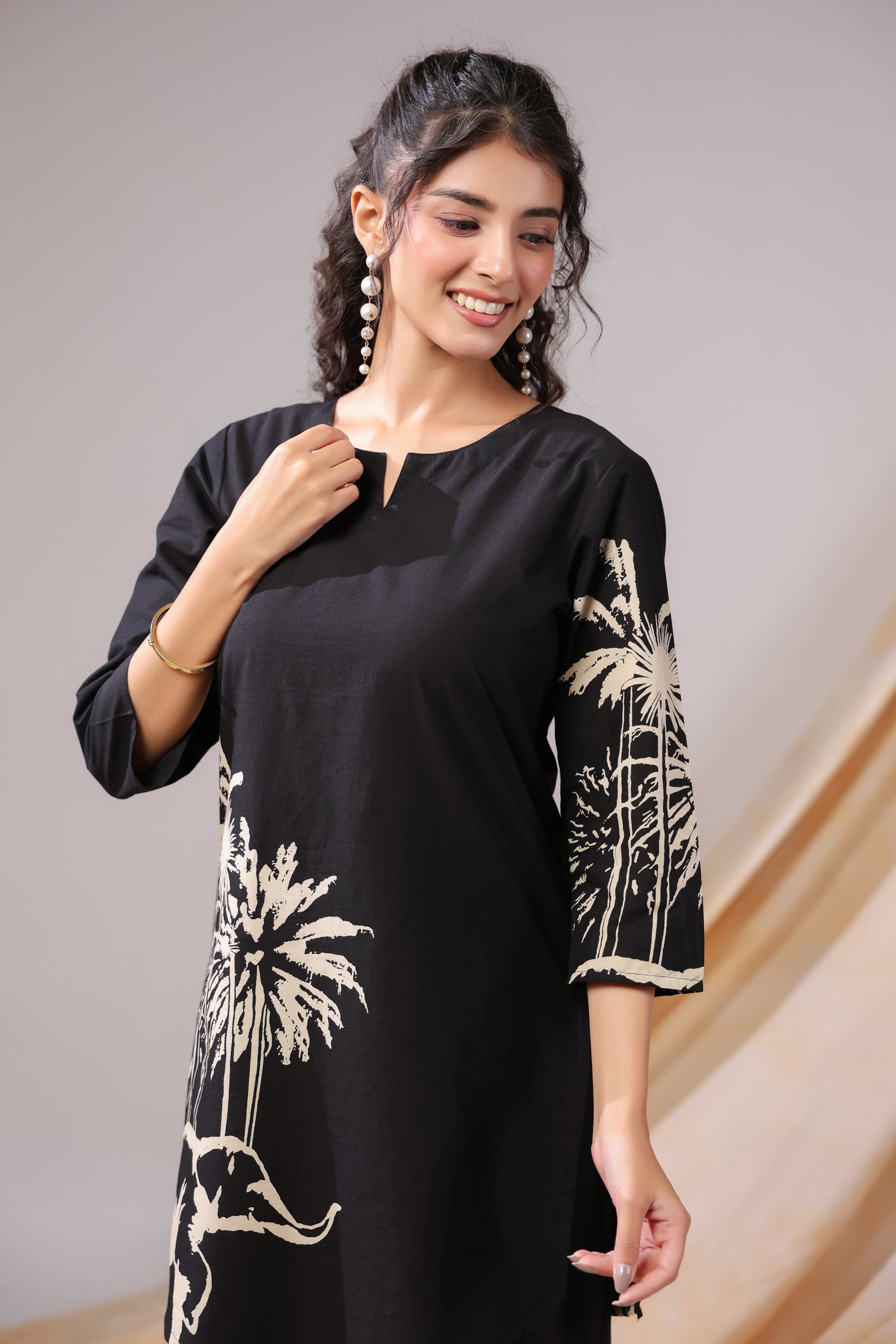 Midnight Safari Cotton Co-ord Set