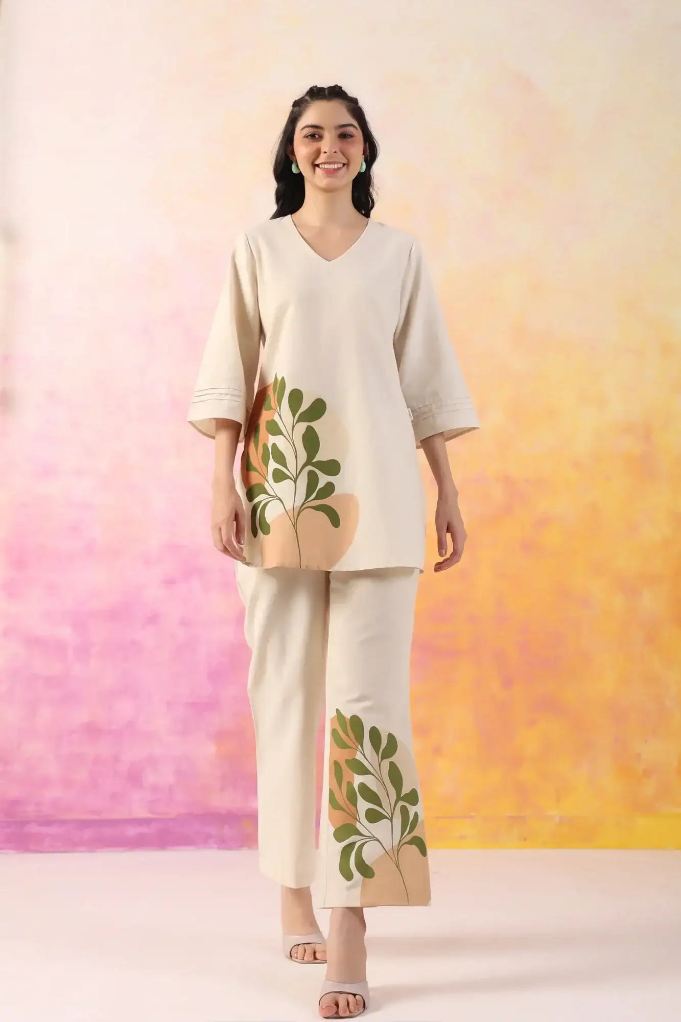 Vivid Vogue Cotton Flex Co-ord Set