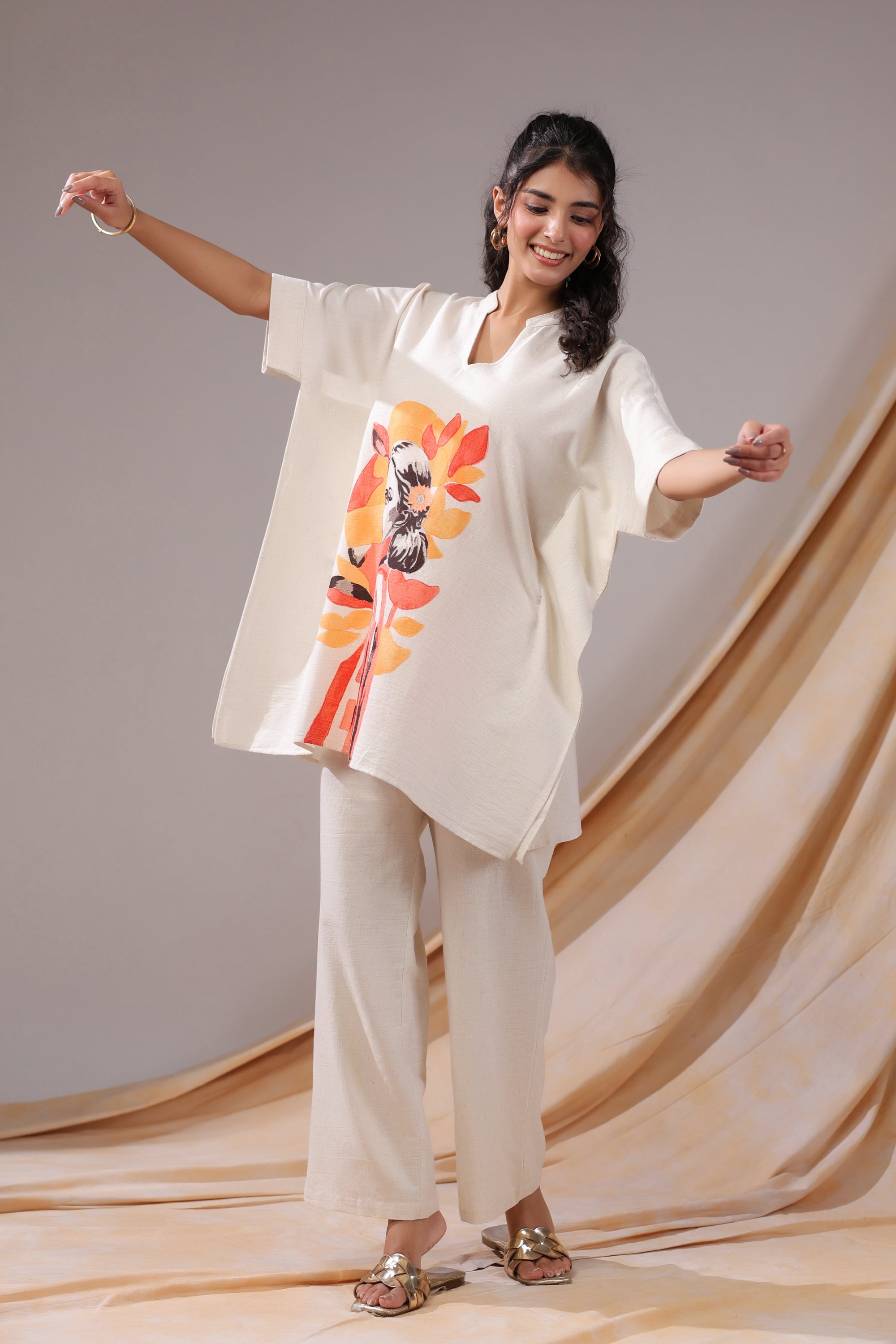 Sunset Muse Tunic Cotton Flex Co-ord set