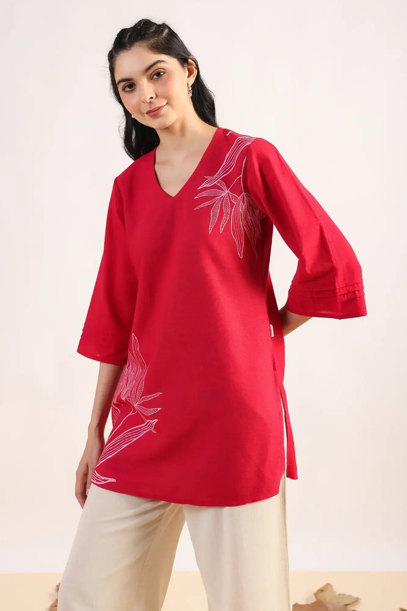 Urban Grace On Pink Cotton Flex Top