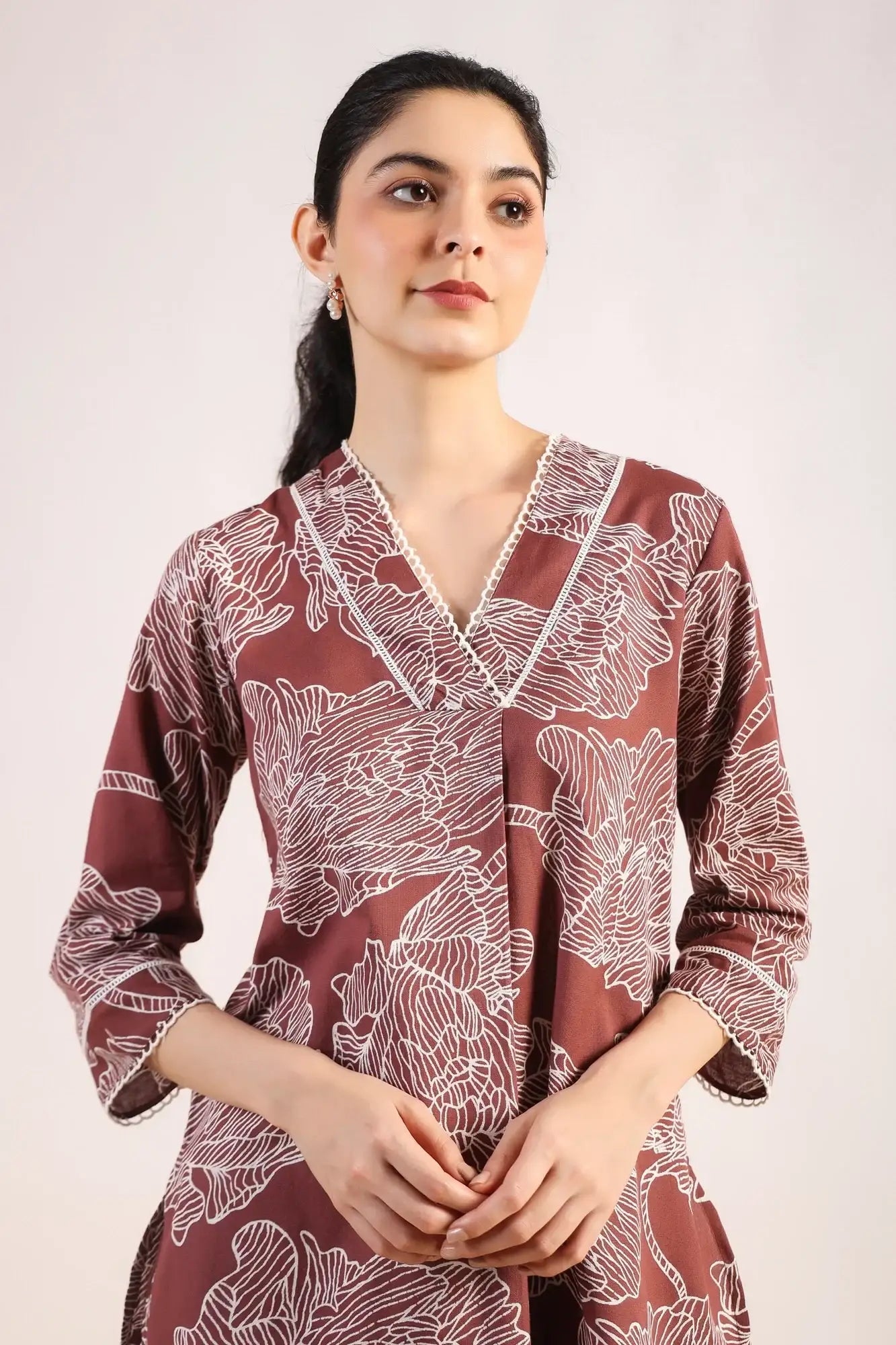 Floral Fantasy Cotton Flex Co-ord set