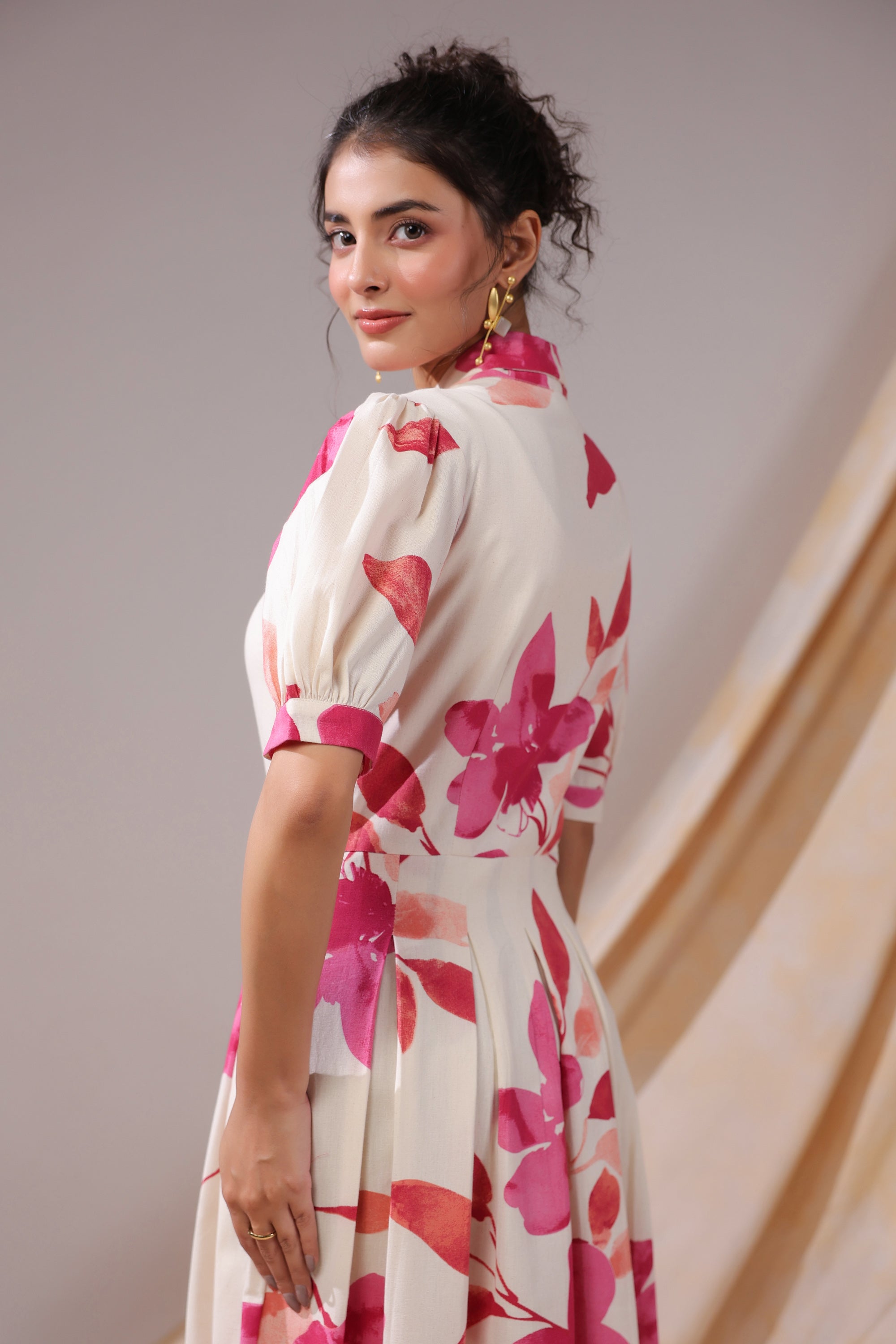 Rosewood Garden Cotton Flex Dress