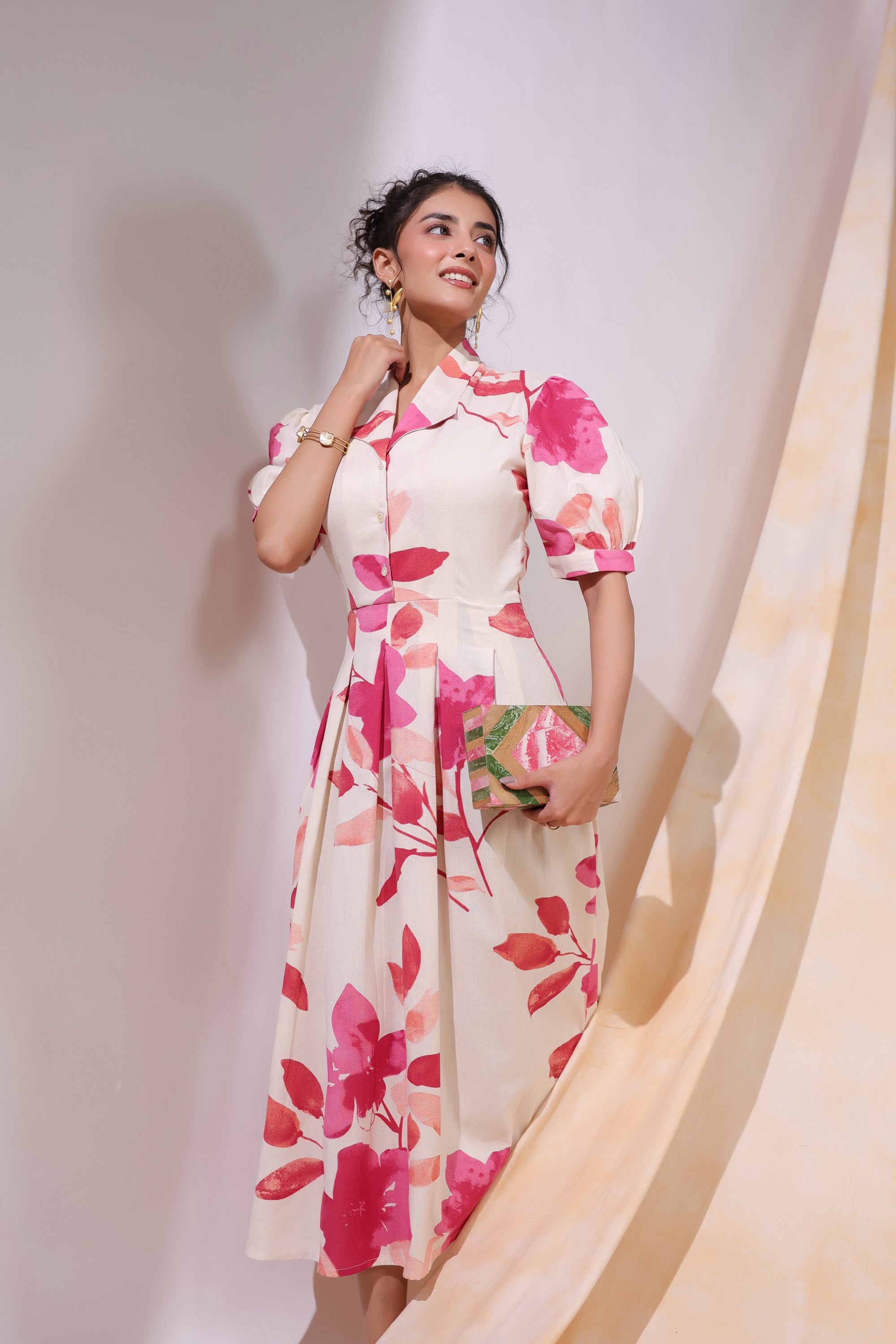 Rosewood Garden Cotton Flex Dress