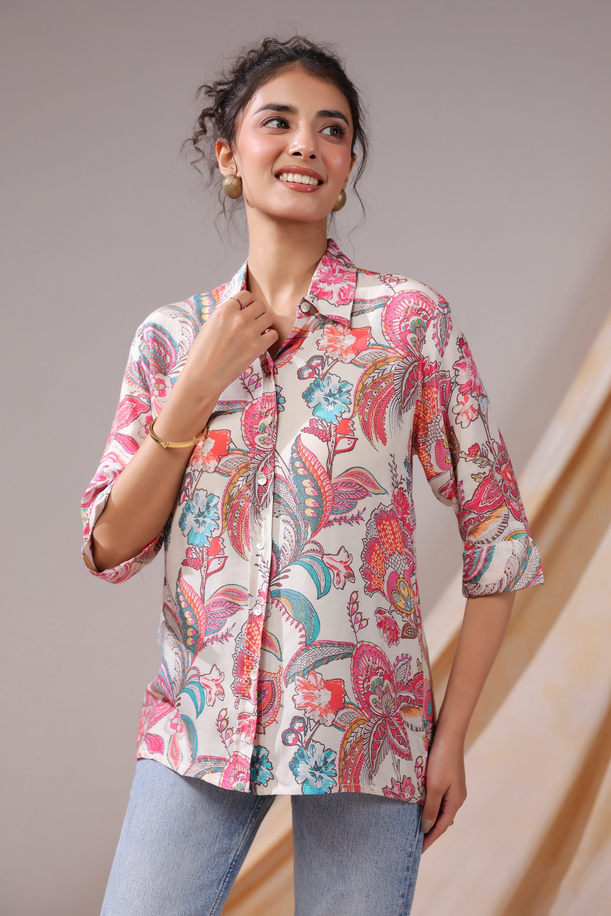 Paisley Reverie Muslin Silk Shirt