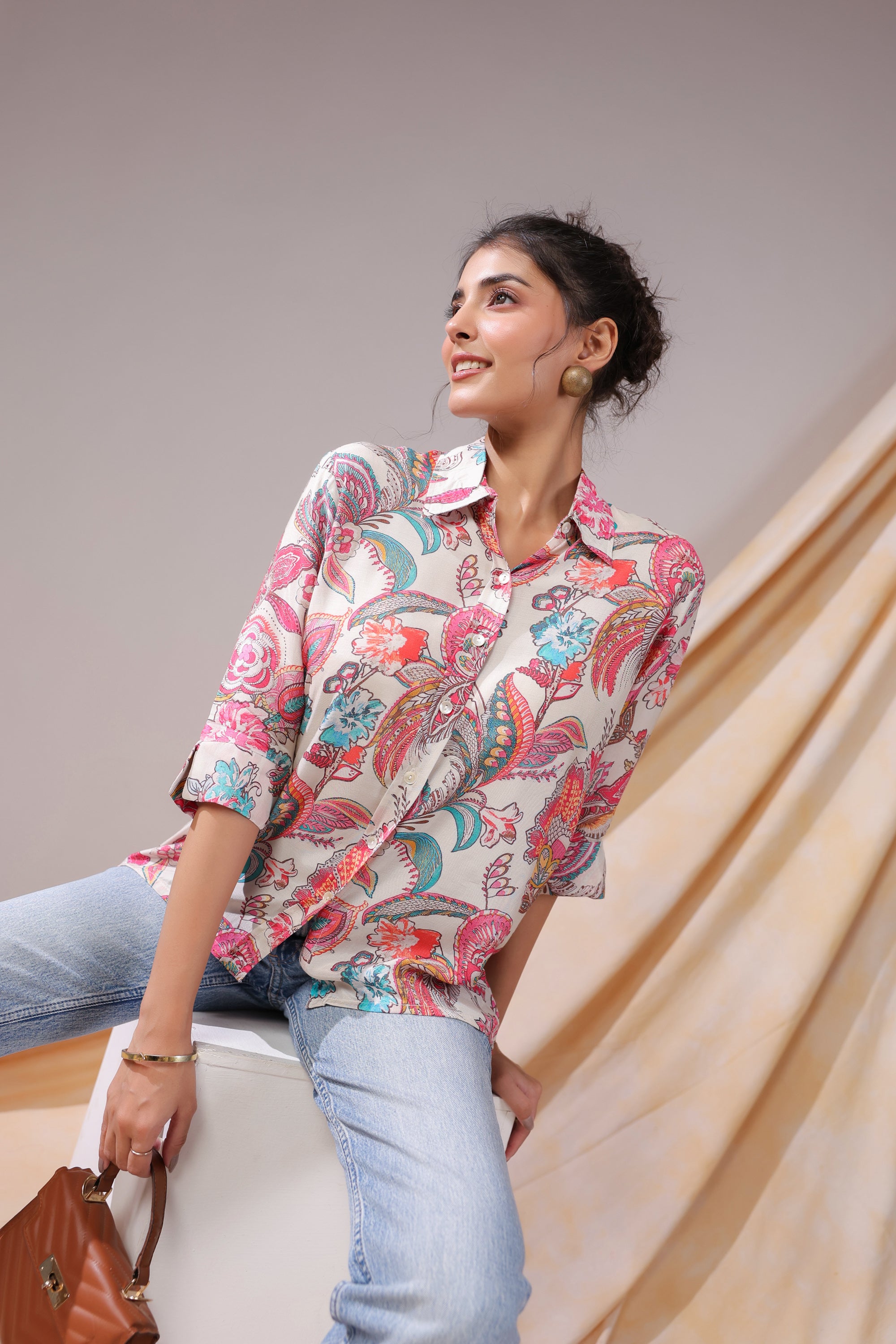 Paisley Reverie Muslin Silk Shirt