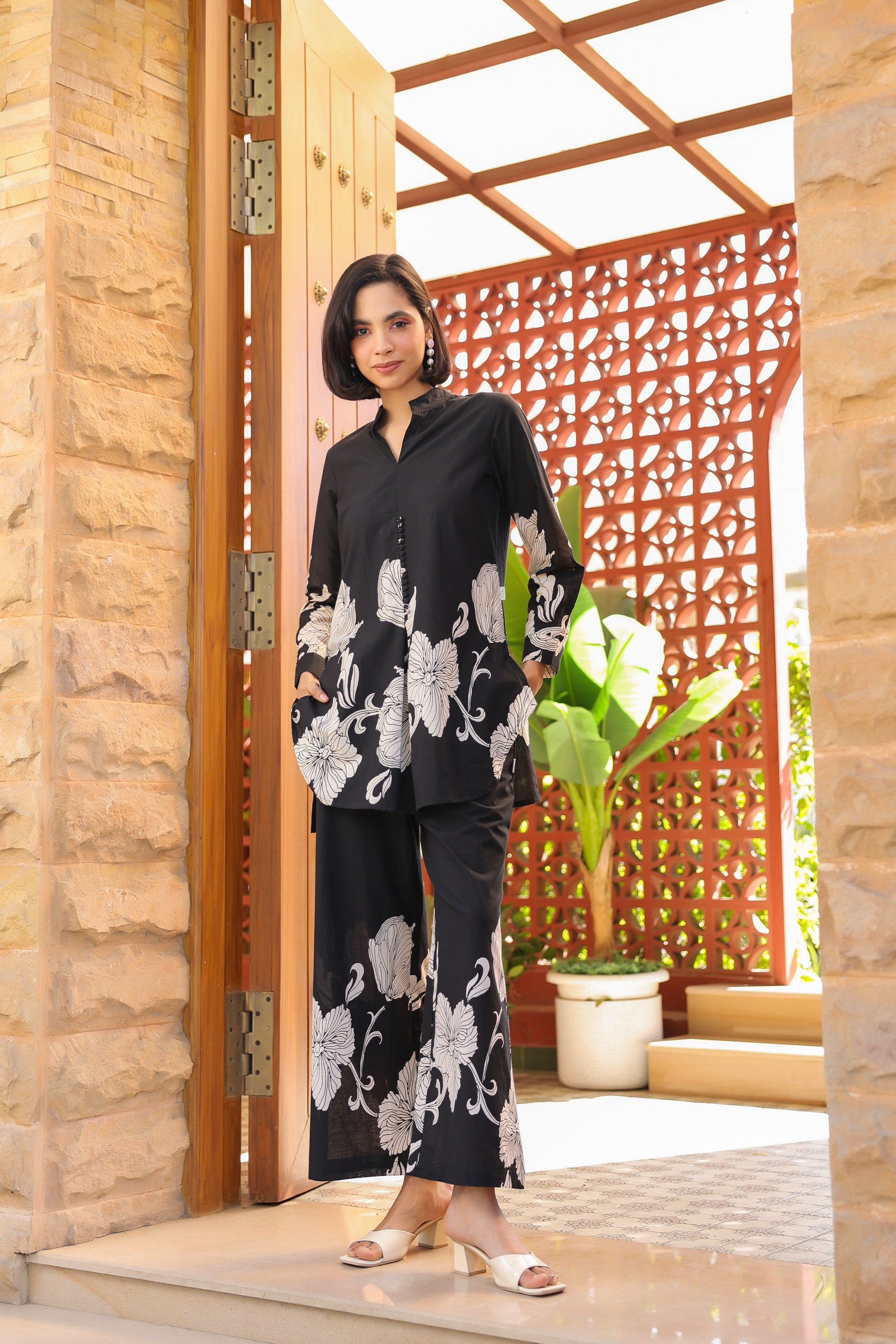 Black Mystique Cotton Co-ord Set