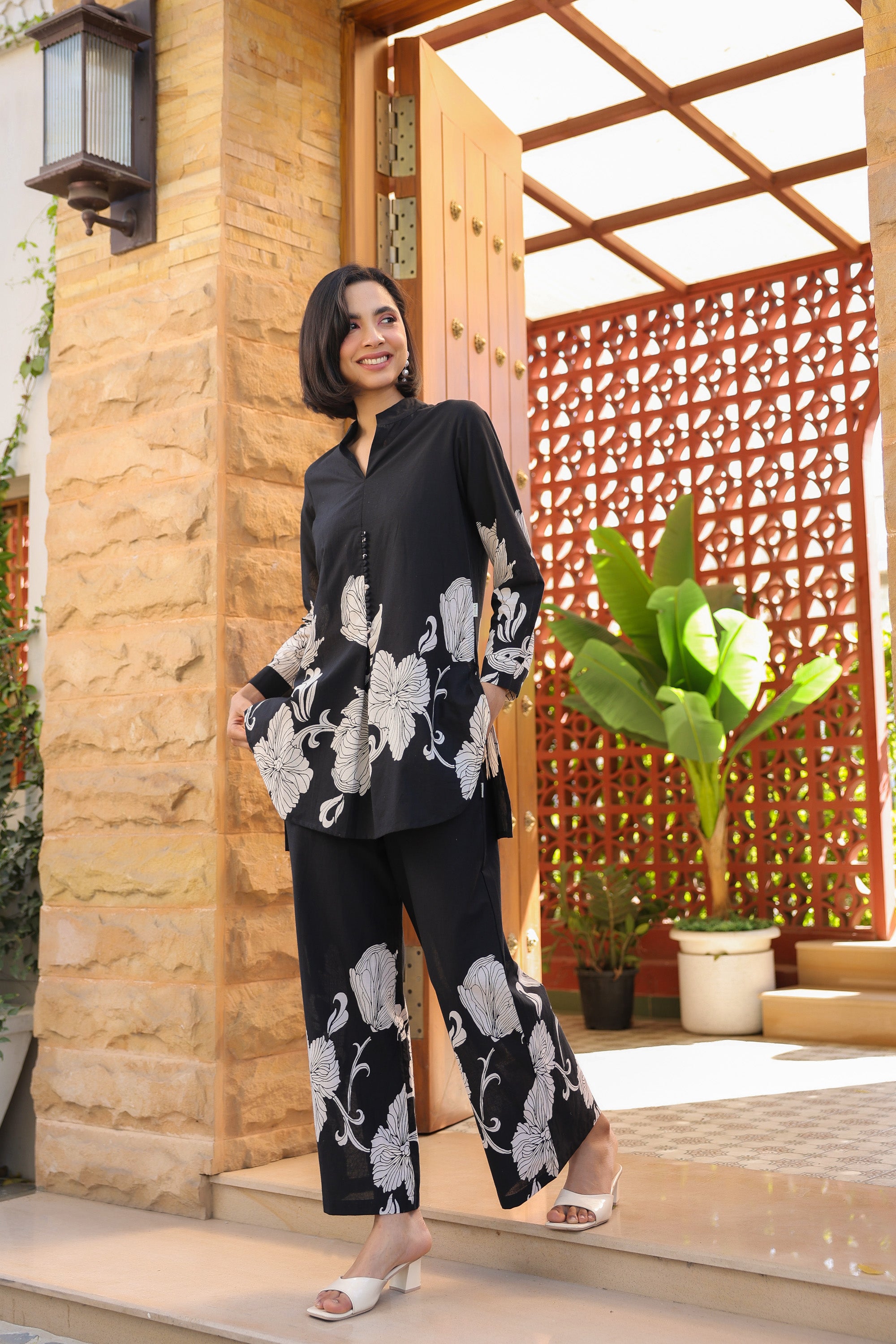 Black Mystique Cotton Co-ord Set