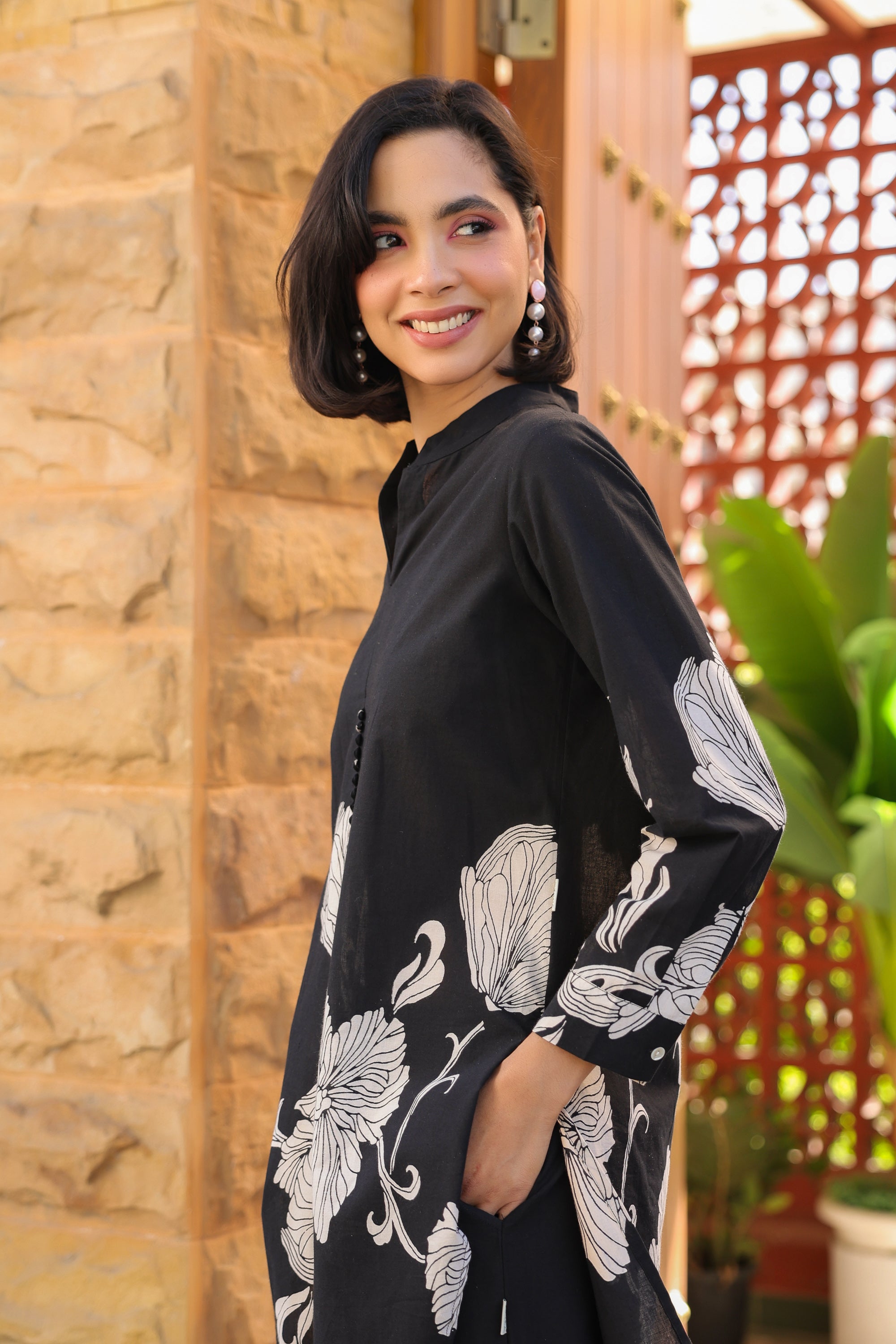 Black Mystique Cotton Co-ord Set