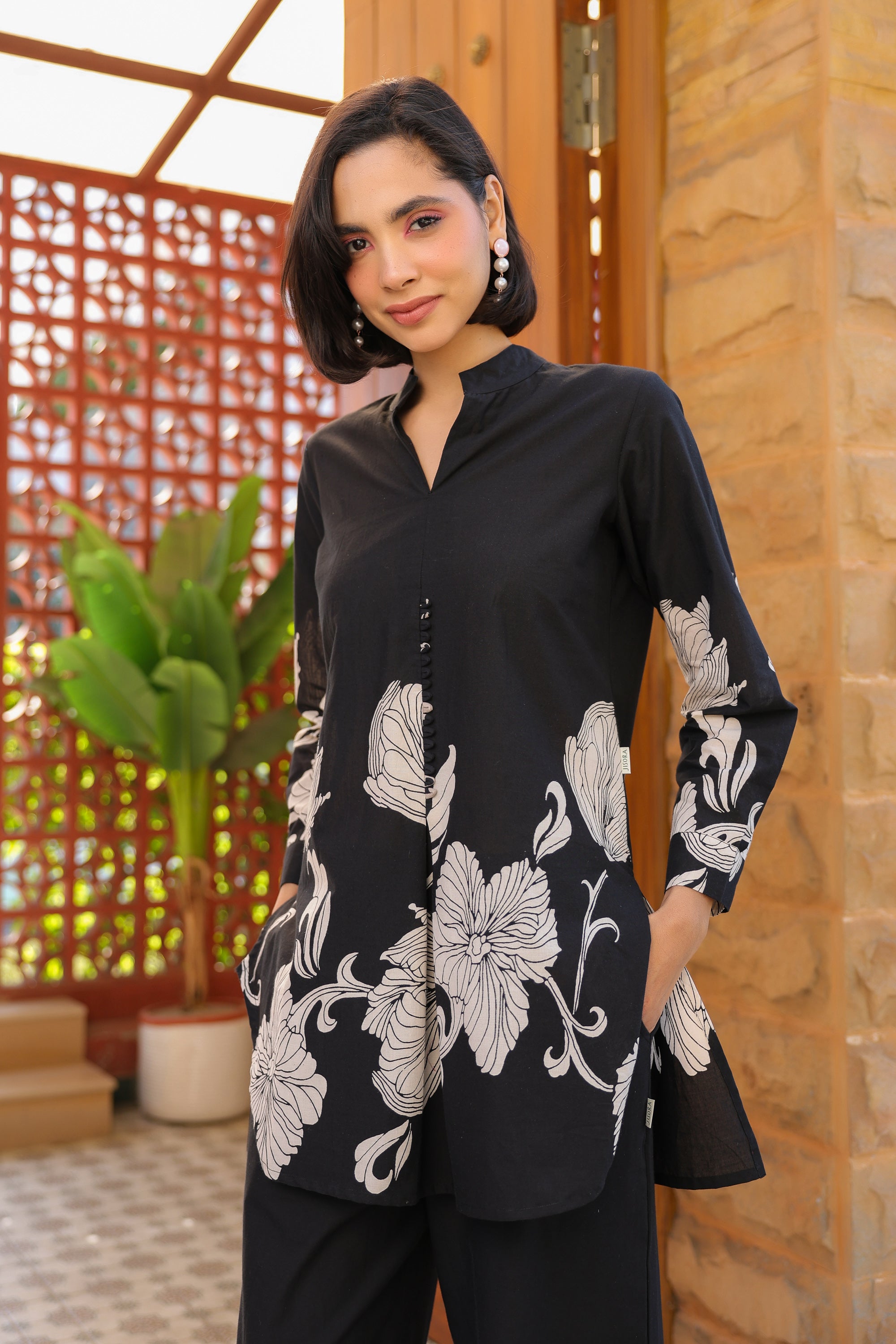 Black Mystique Cotton Co-ord Set