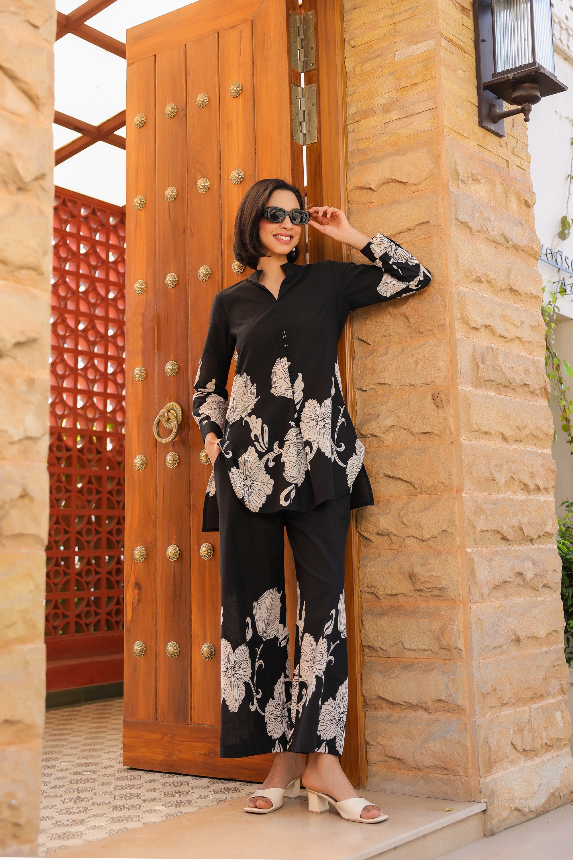 Black Mystique Cotton Co-ord Set