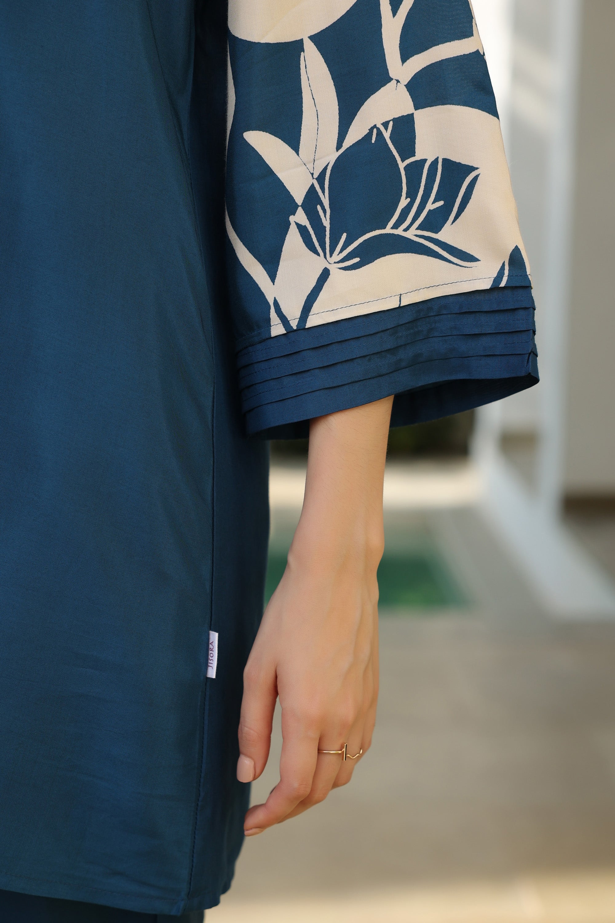 Playful Jade Ensemble Russian Silk Co-ord Set