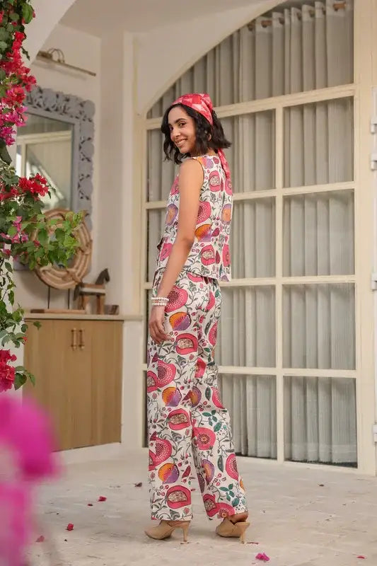 Floral Orchard Breeze Cotton Flex Co-ord Set