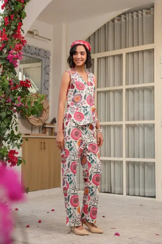 Floral Orchard Breeze Cotton Flex Co-ord Set