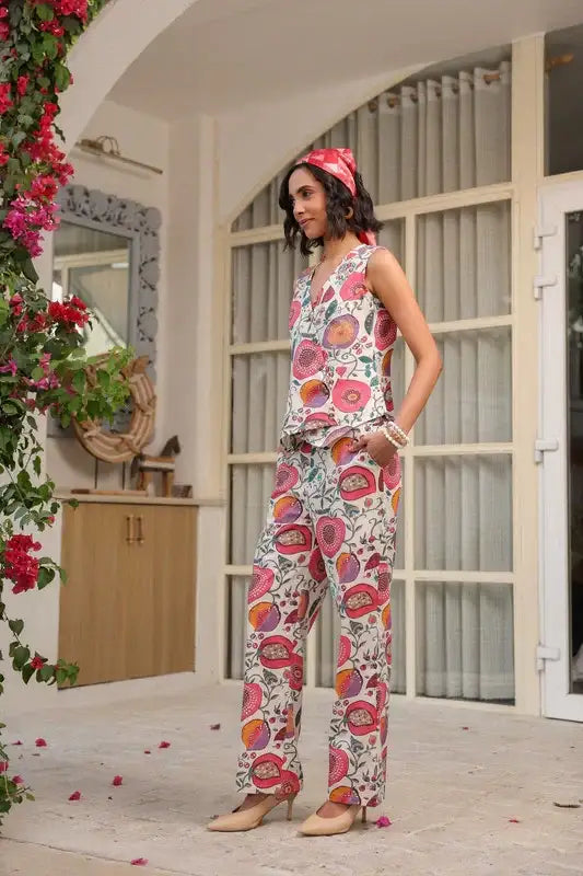 Floral Orchard Breeze Cotton Flex Co-ord Set