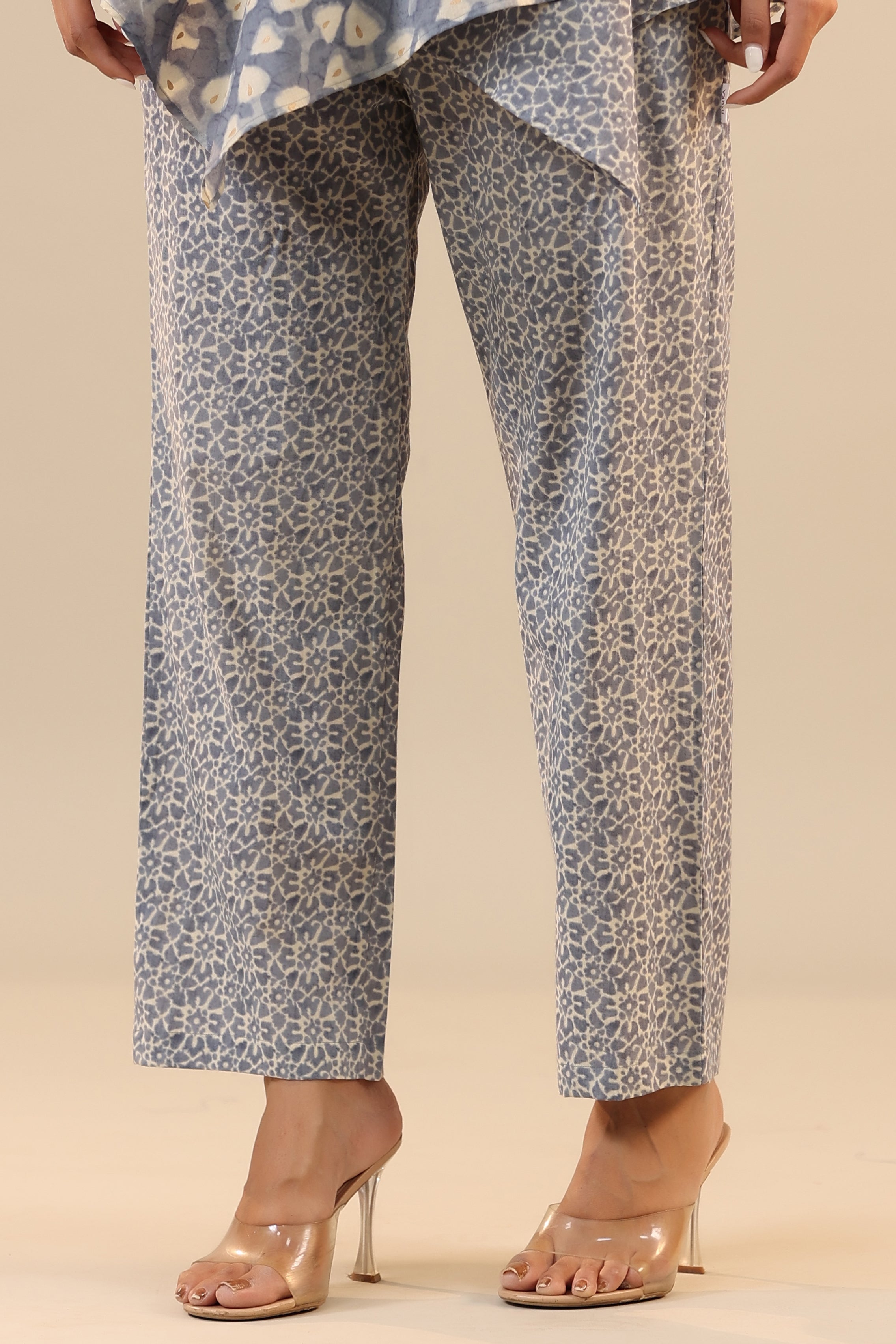 Grey Batik Knot Pure Cotton Co-ord Set