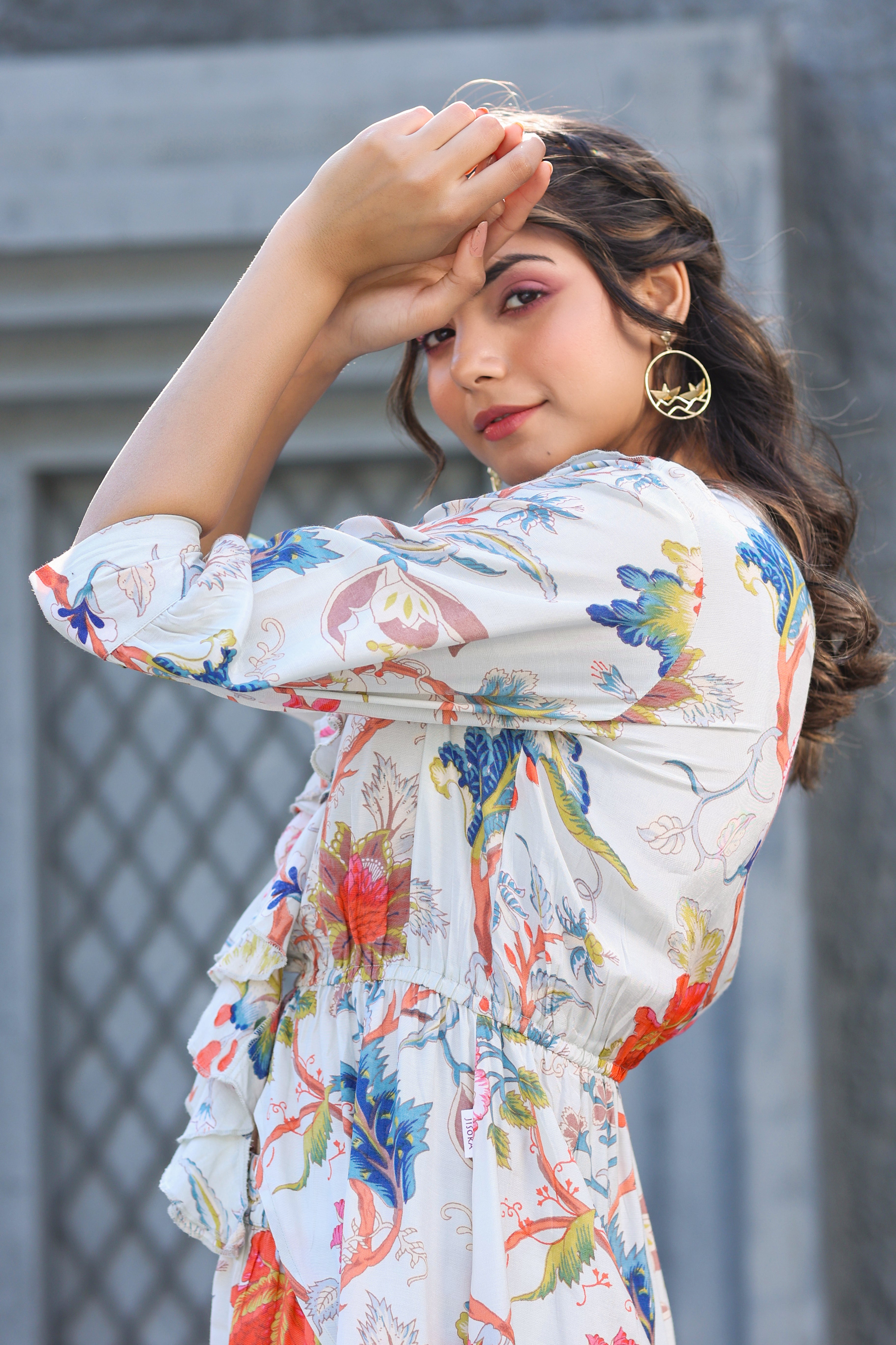 Boho Chique Russian Silk Floral Co-ord Set