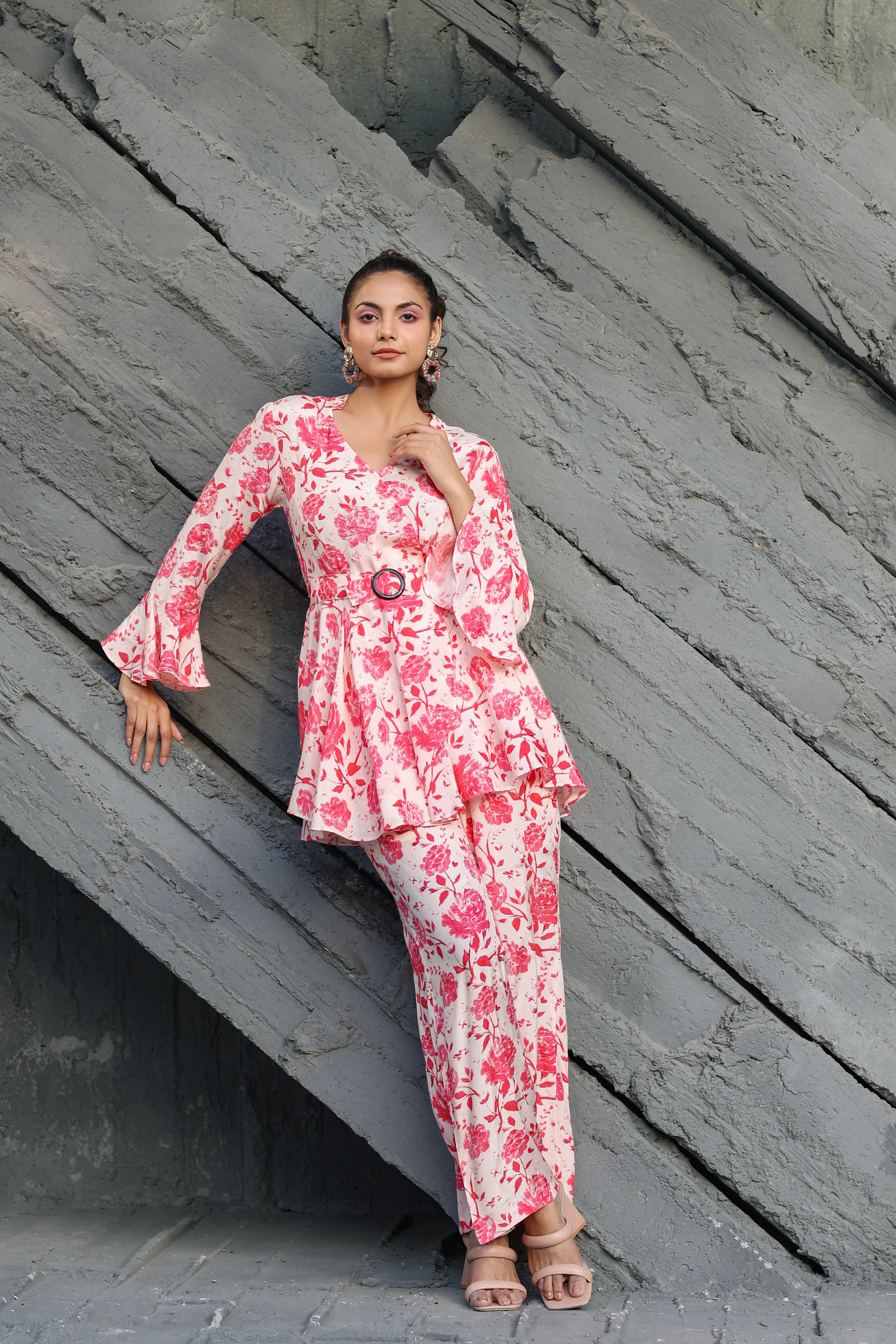 Roses on Russian Silk Co-ord Set