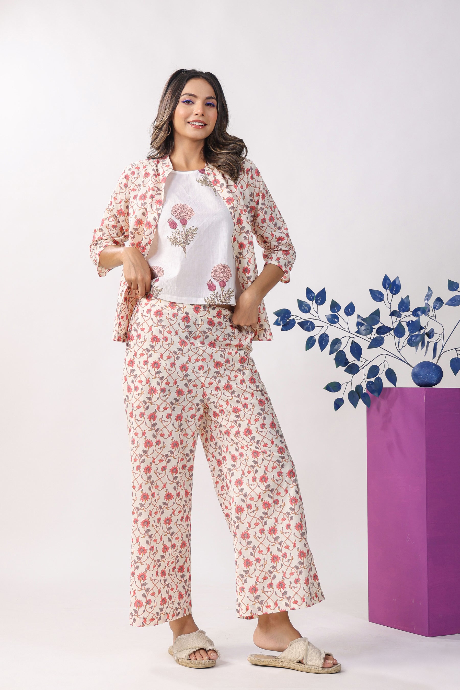 Garden Party Three Piece Cotton Set