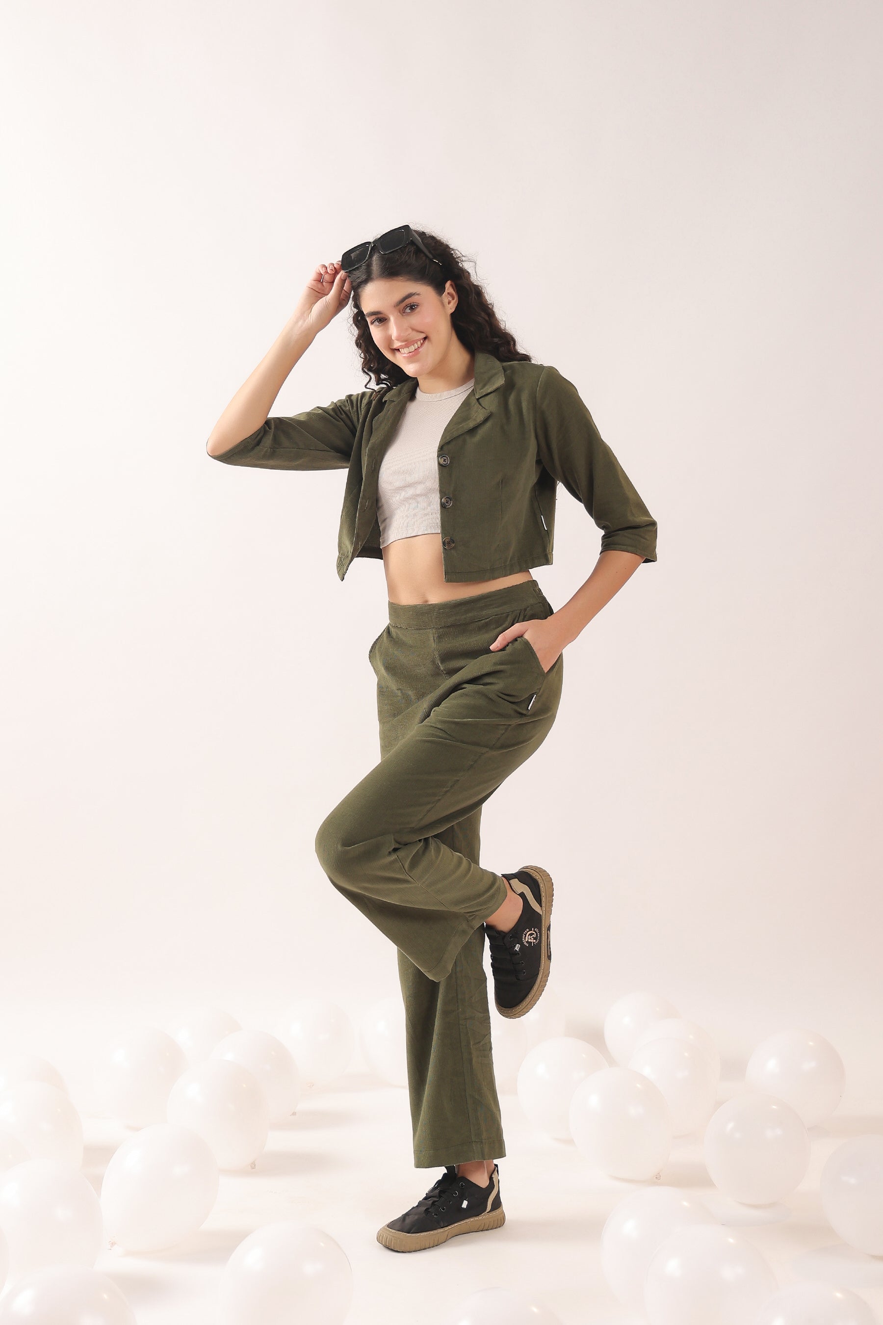 Tinsel-toe Cotton Corduroy Co-ord Set
