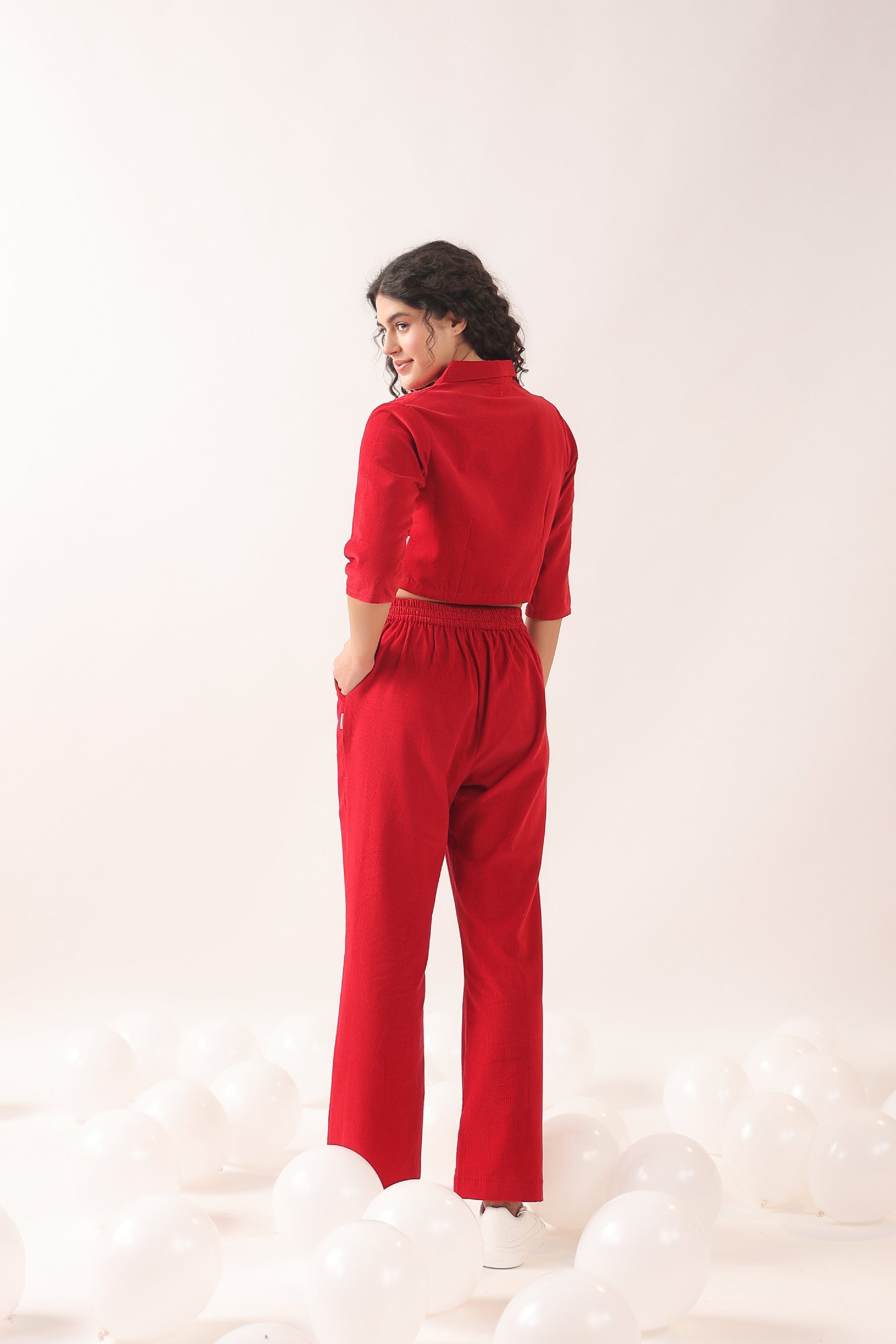 Candy Cane Cotton Corduroy Co-ord Set