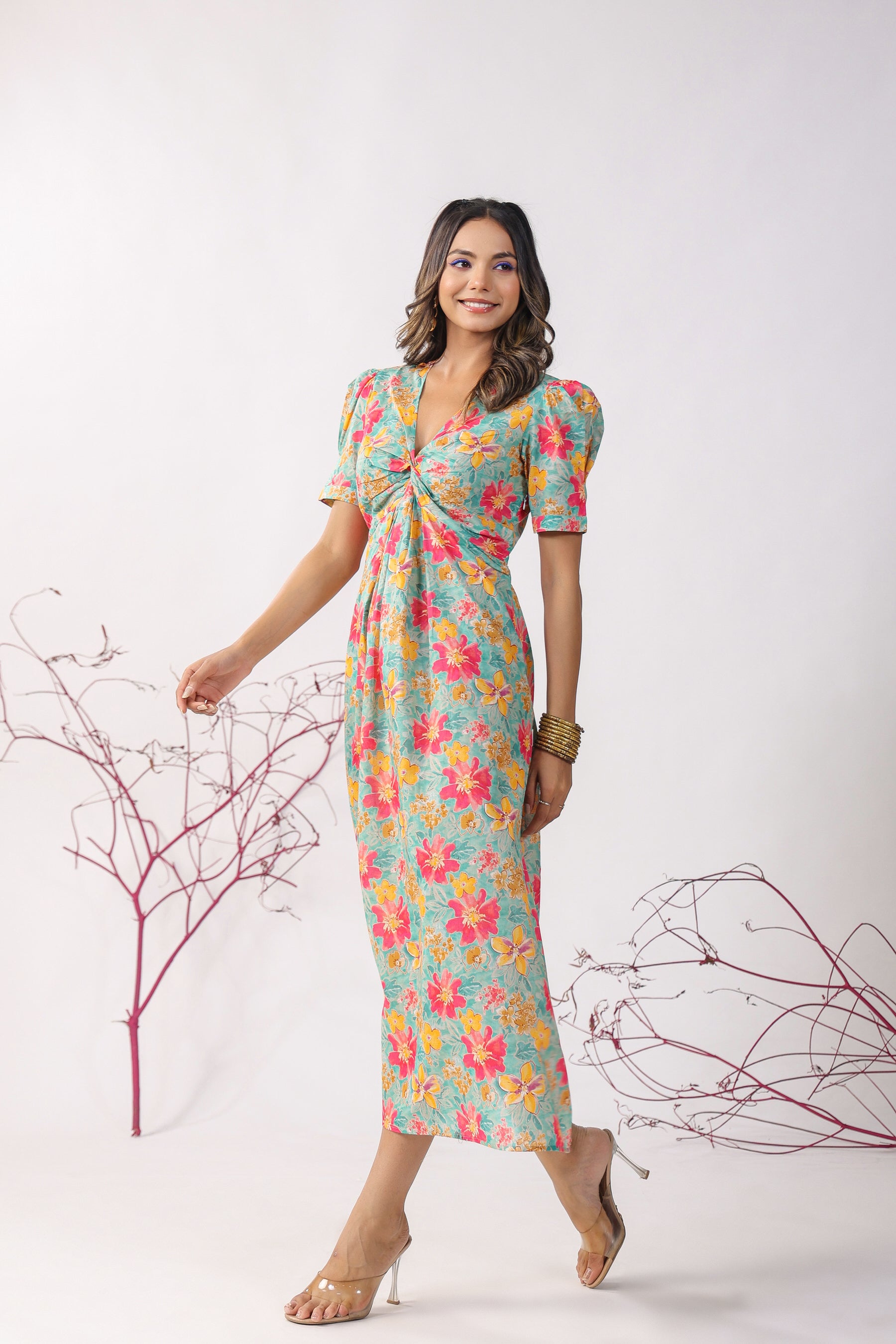 Flower Bloom on Cotton Sundress