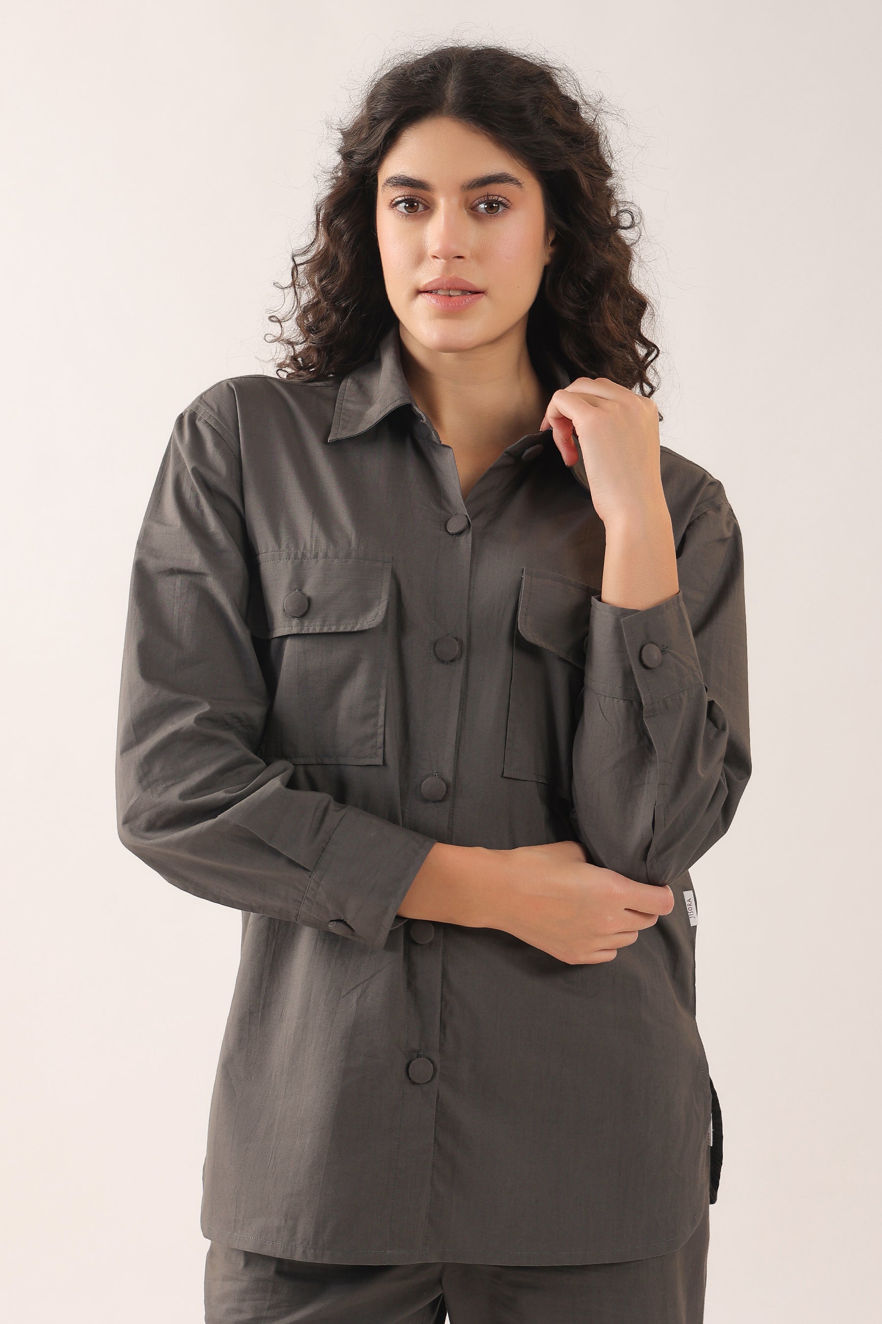Sleigh Bell Shacket Cotton Co-ord Set