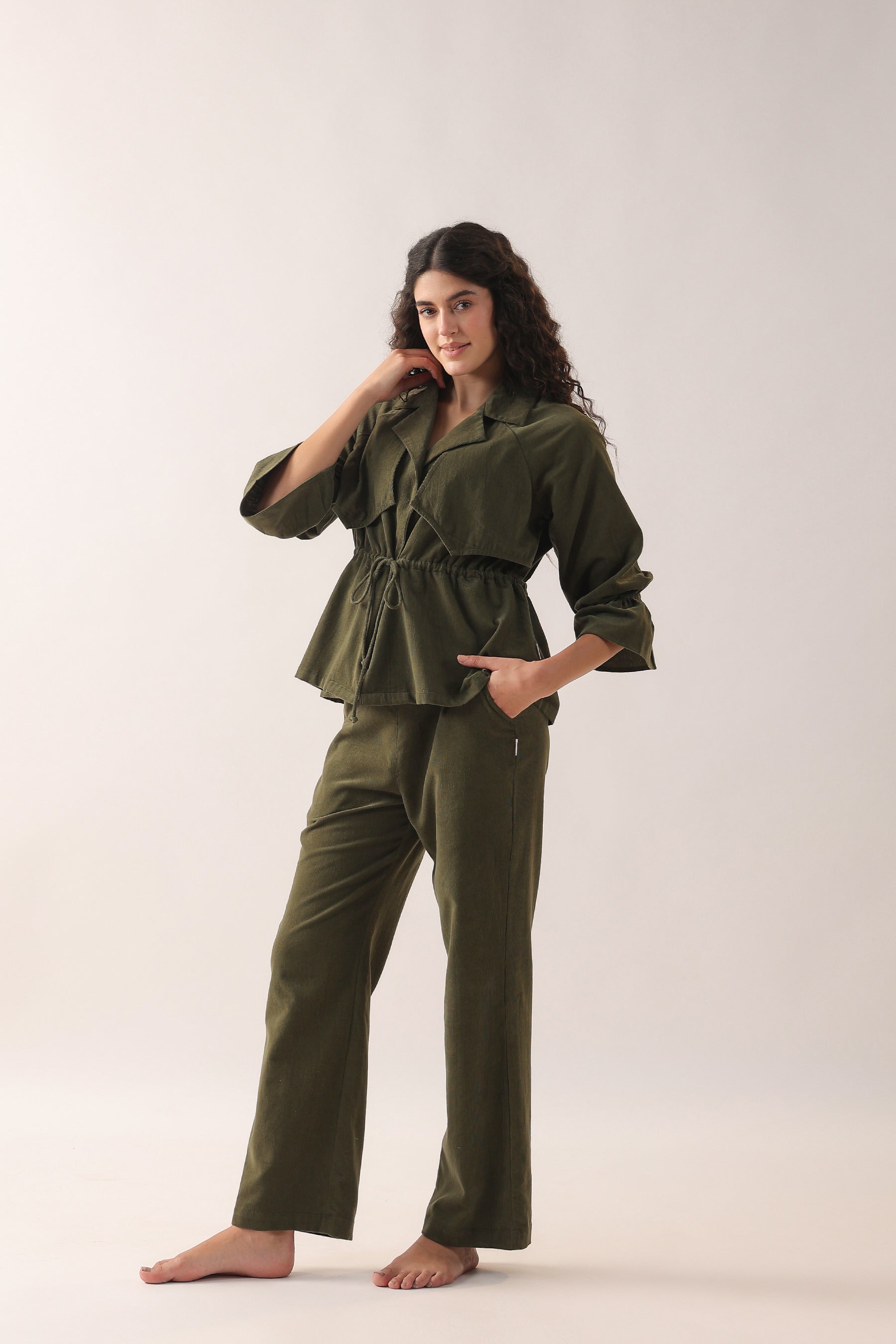 Green-hooves Cotton Corduroy Co-ord Set