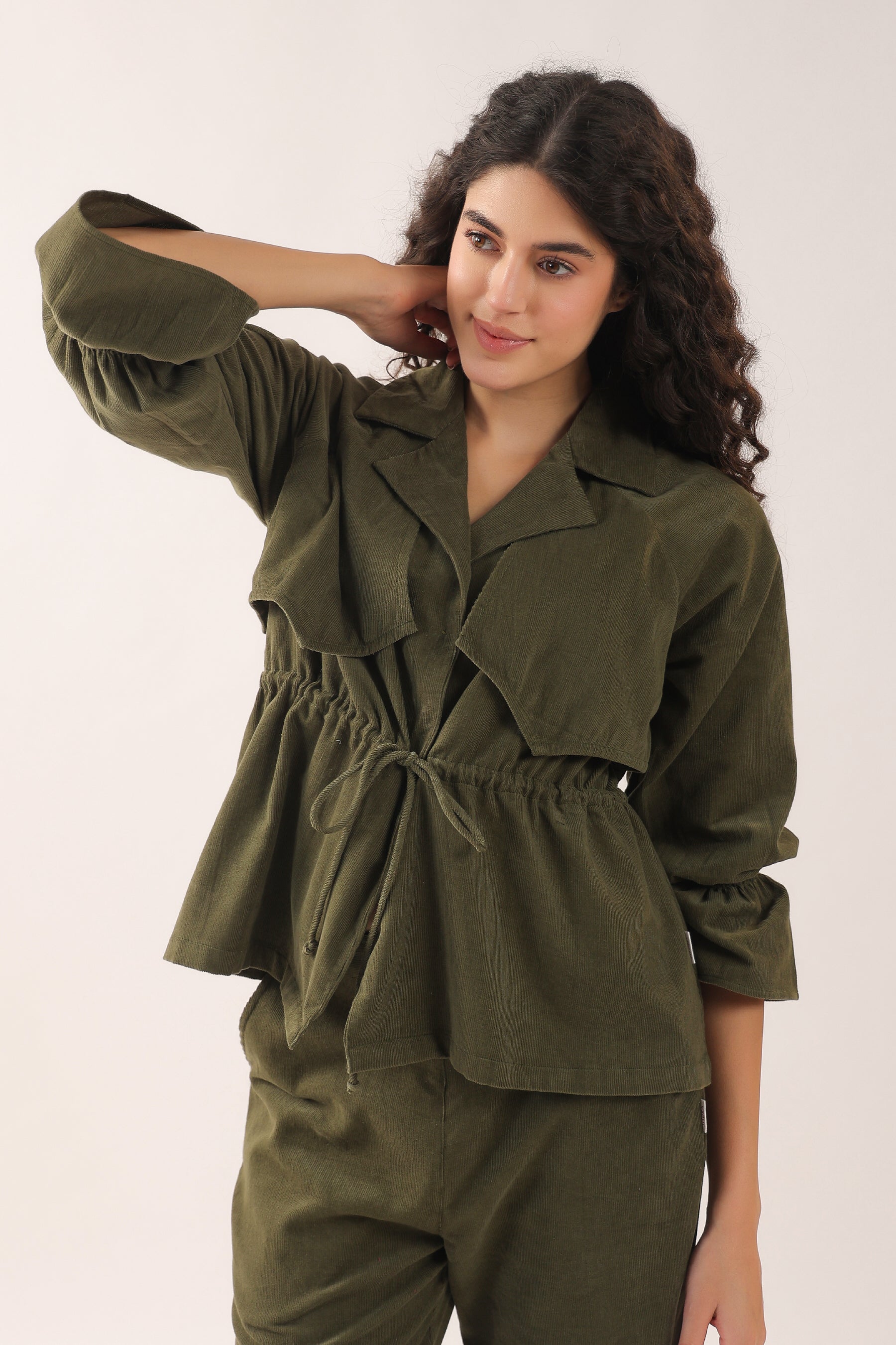 Green-hooves Cotton Corduroy Co-ord Set