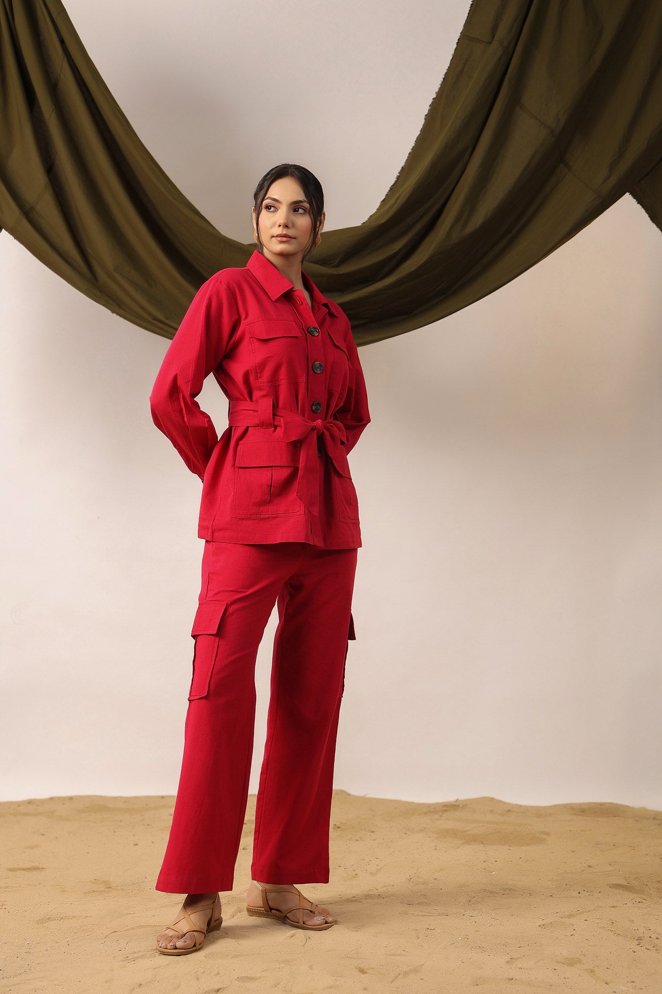 Poinciana Cotton Co-ord Set