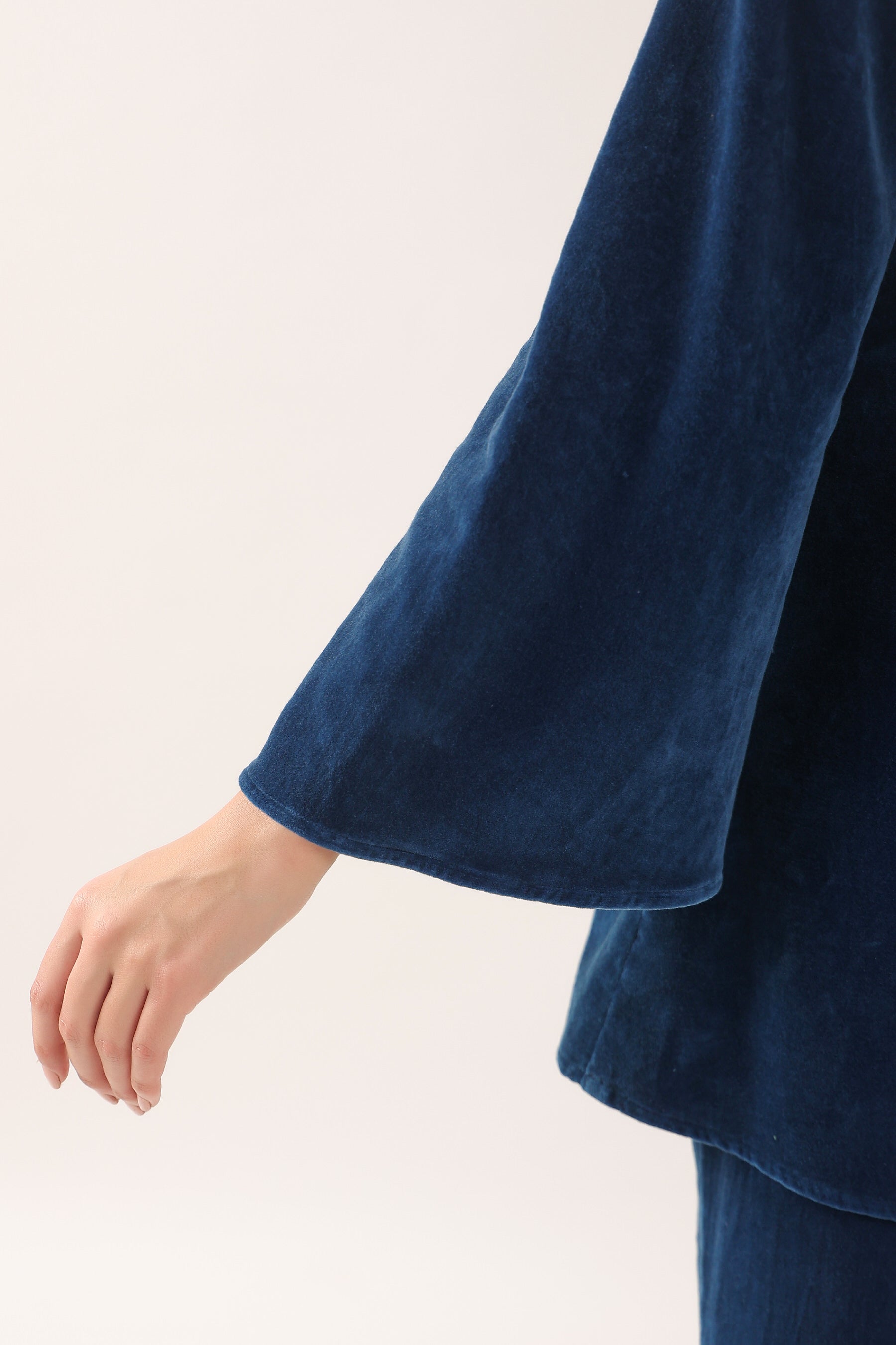 Midnight Blue Velvet Co-ord Set