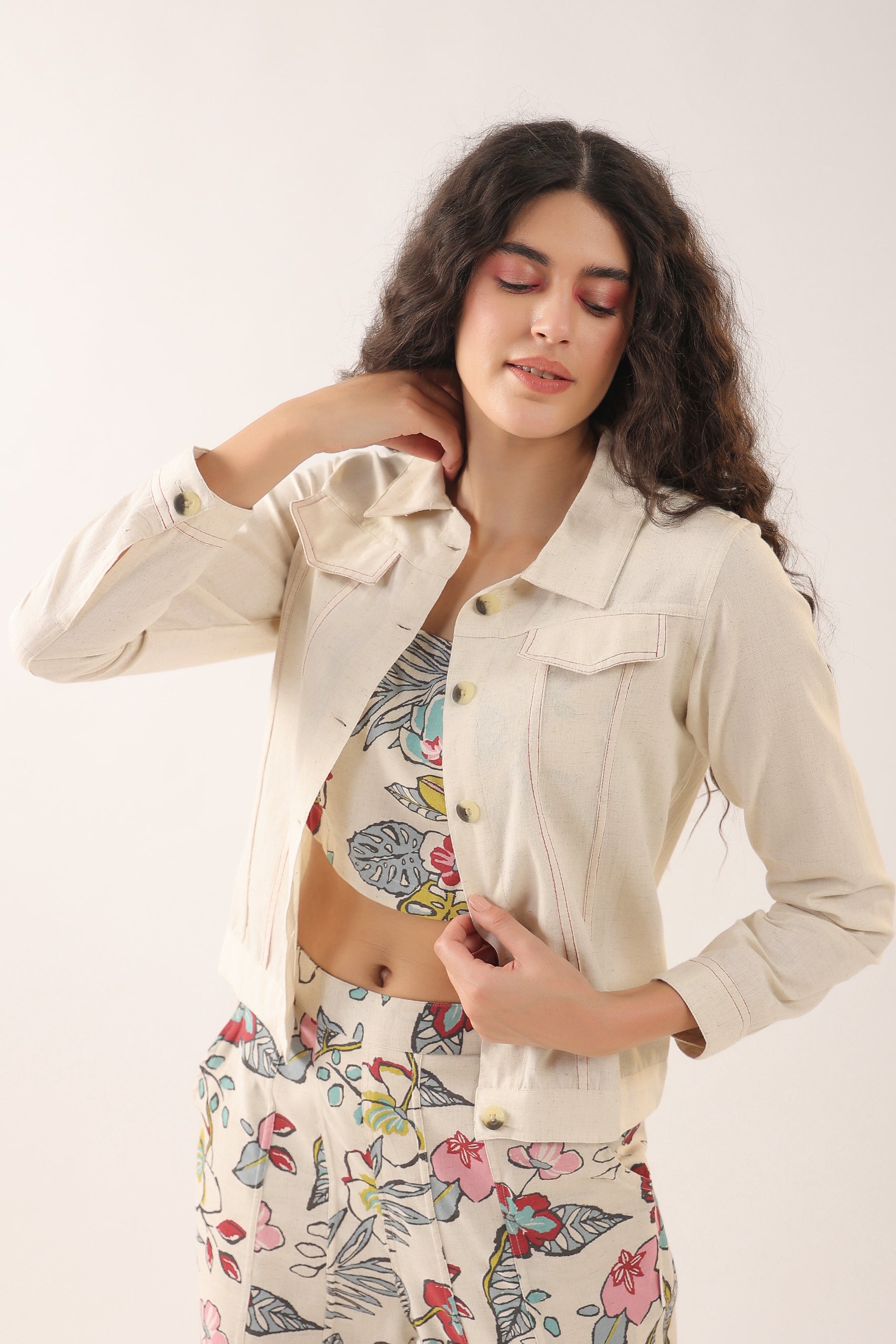 Kipperley Three Piece Cotton Flex Co-ord Set