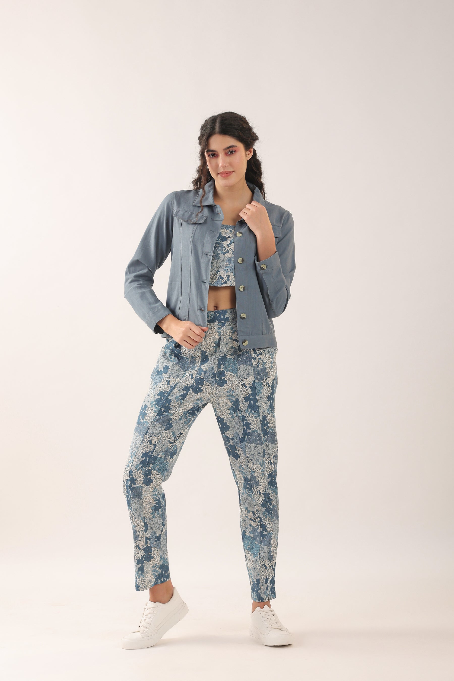 Bluebell Three Piece Cotton Flex Co-ord Set