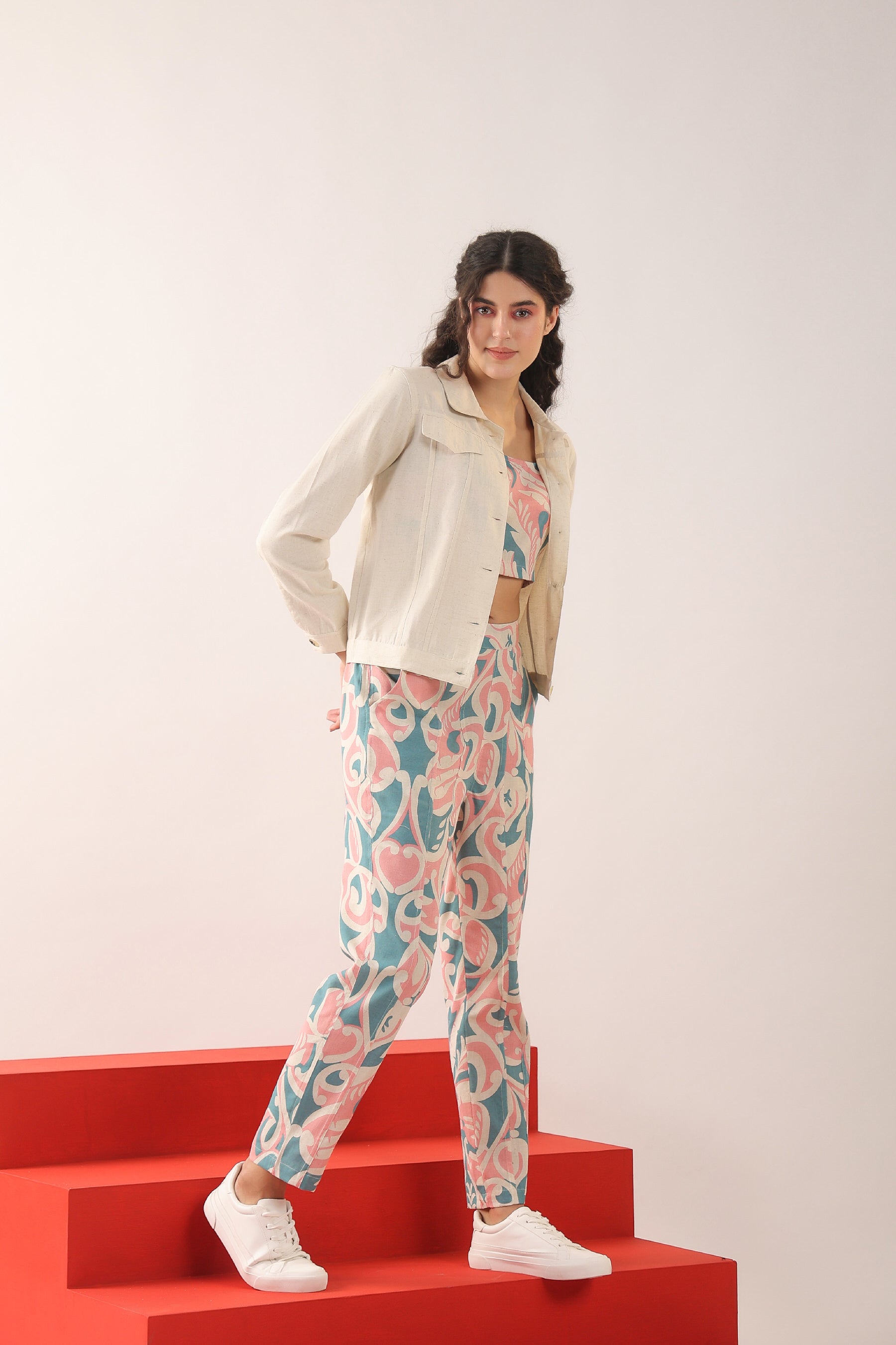 Icicle Three Piece Cotton Flex Co-ord Set
