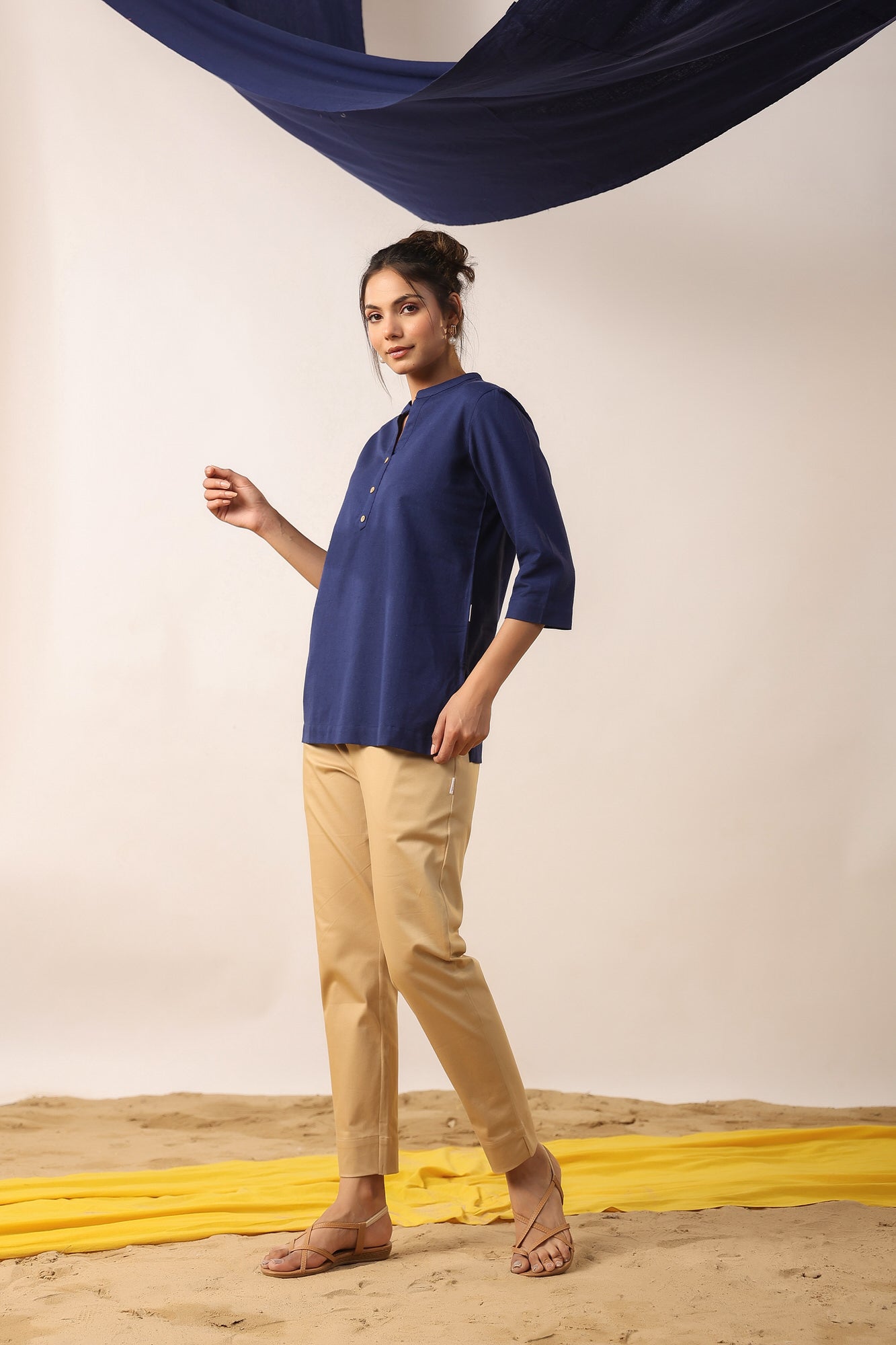 Midnight Blue Cotton Top