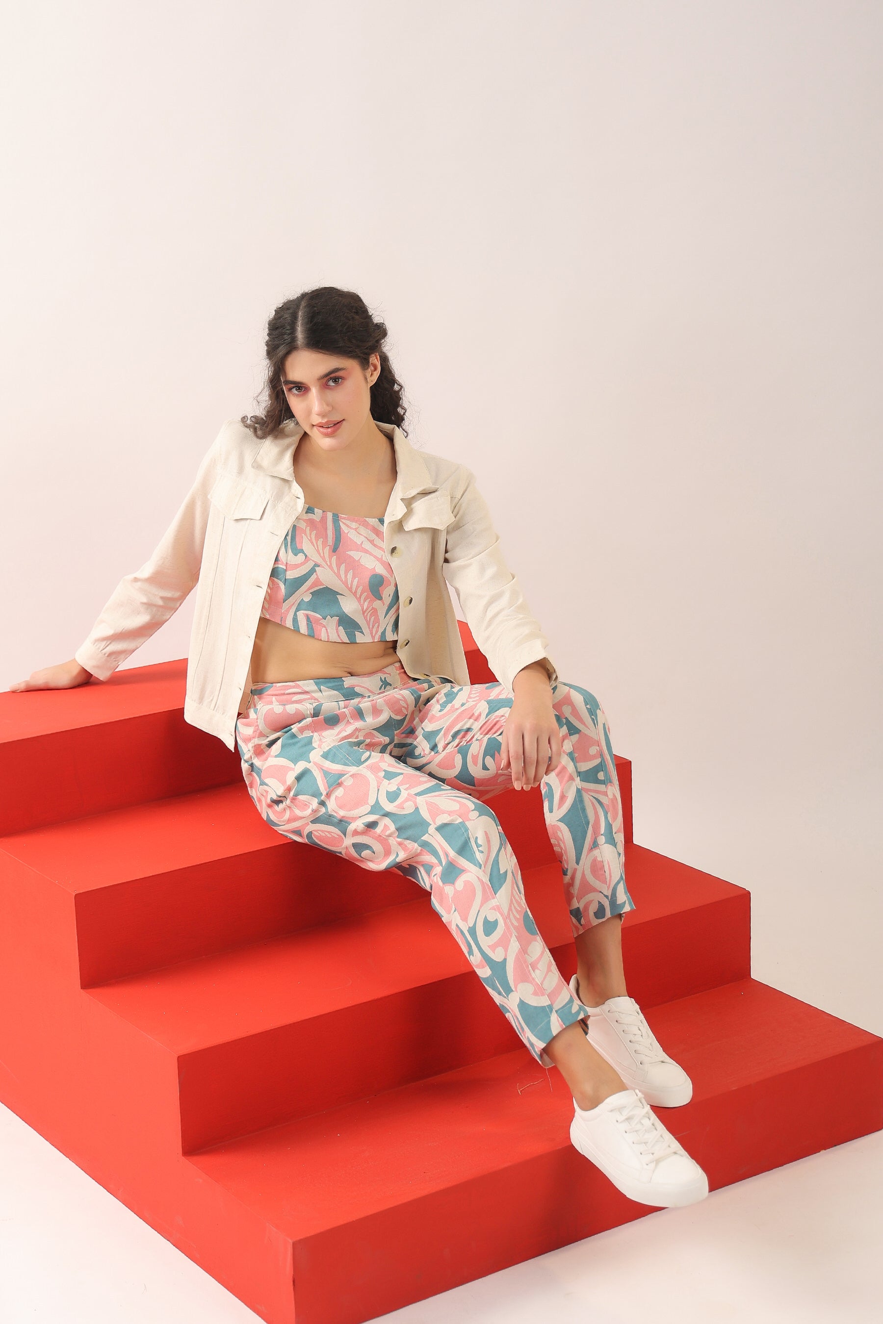 Icicle Three Piece Cotton Flex Co-ord Set