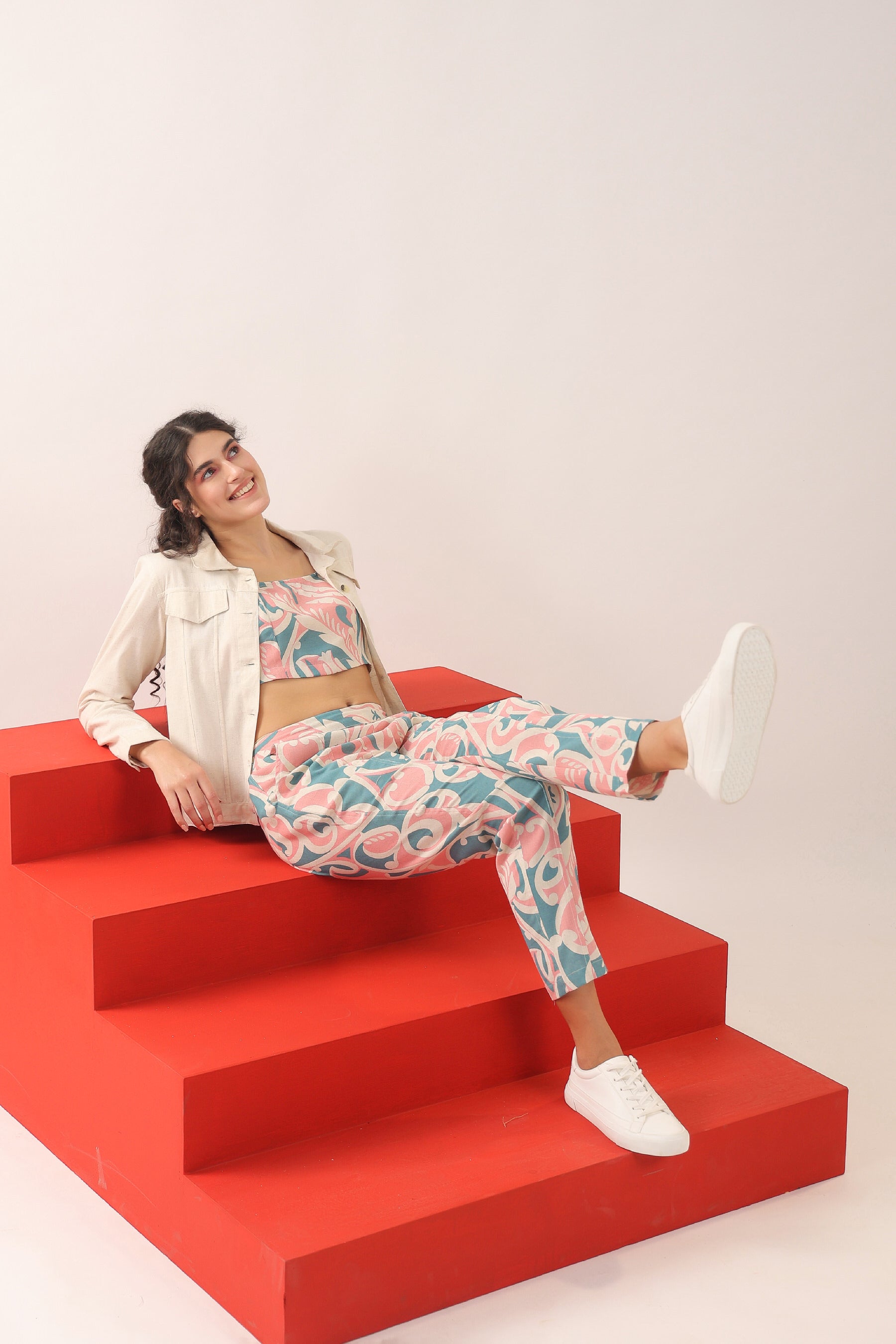 Icicle Three Piece Cotton Flex Co-ord Set